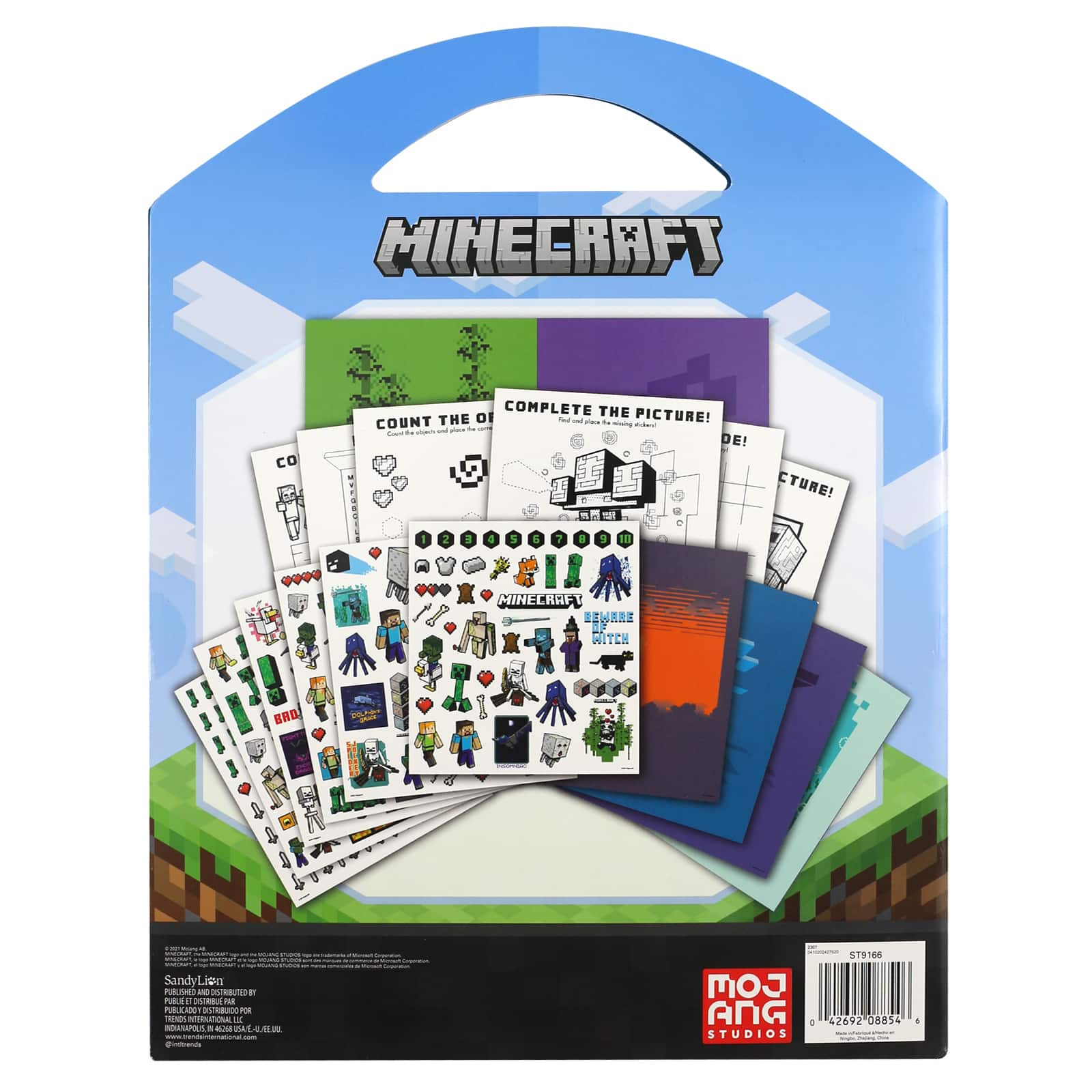 Minecraft Grab &#x26; Go Sticker Set