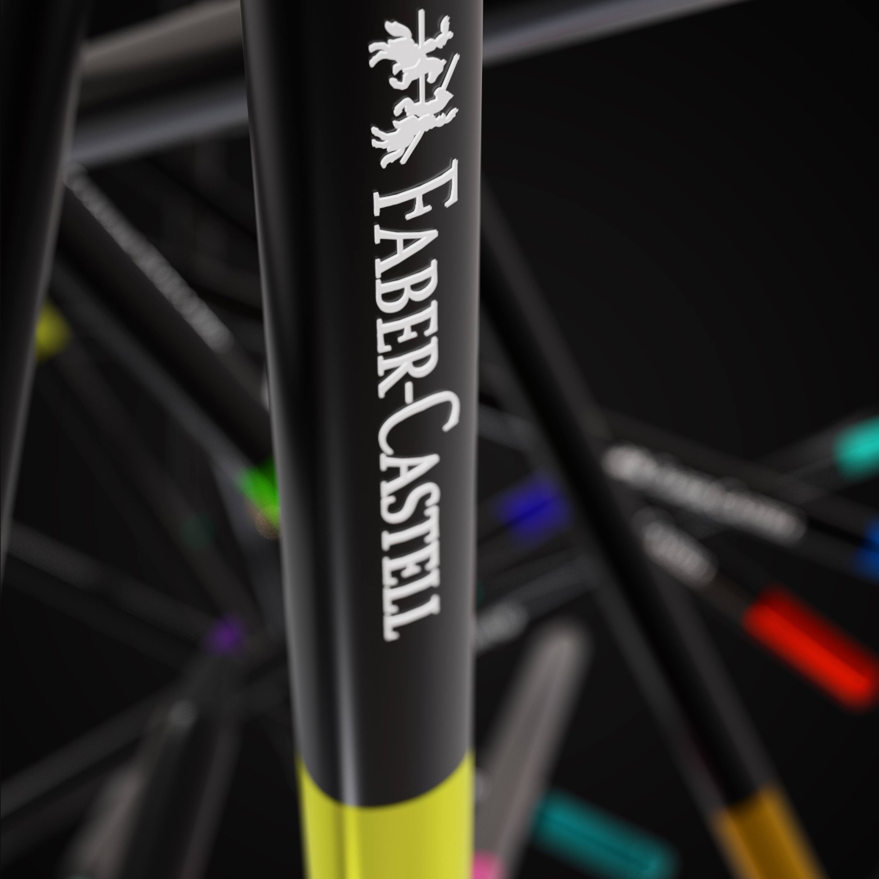 Faber-Castell&#xAE; 12 Colour Black Edition Coloured Pencils