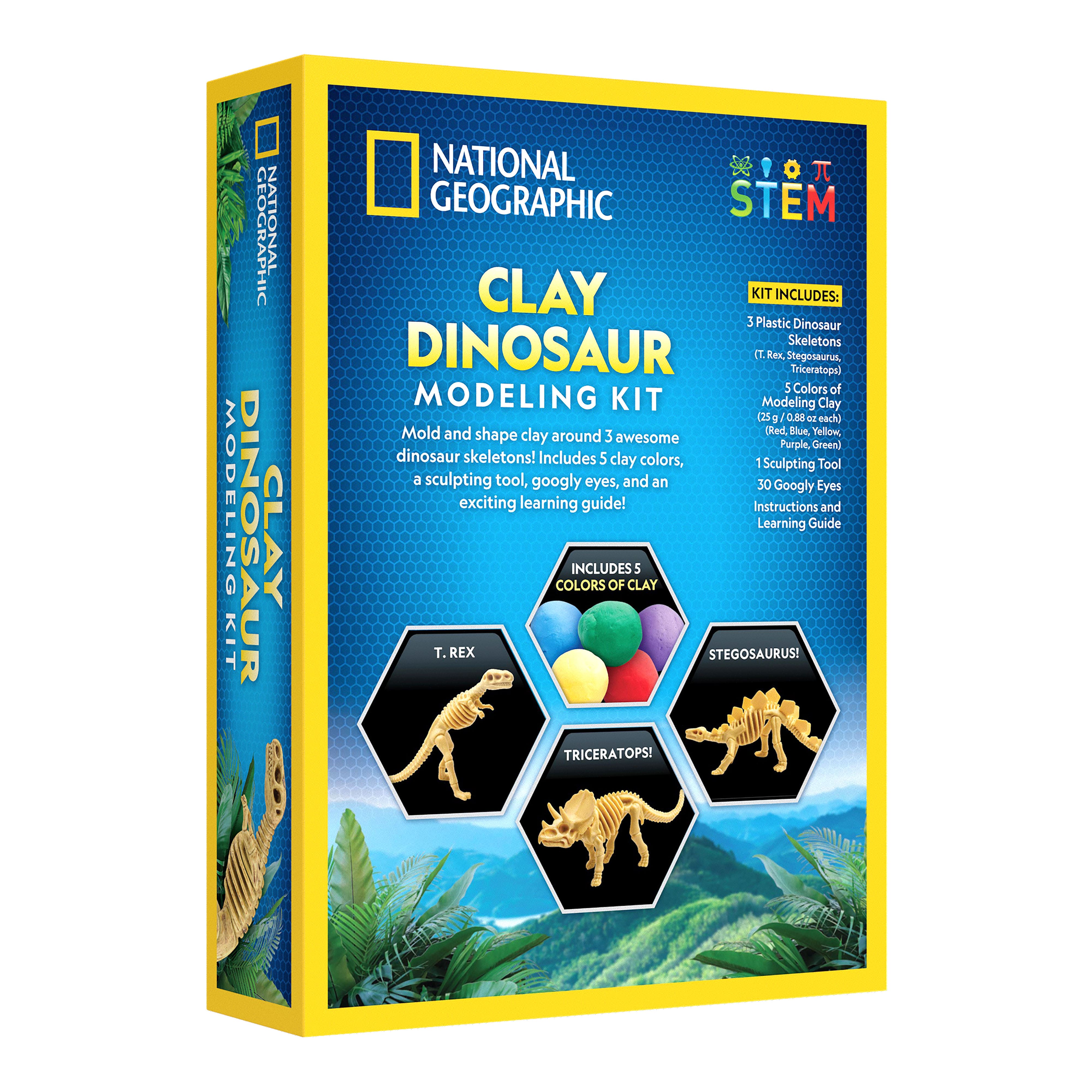 National Geographic&#x2122; Clay Dinosaur Modeling Kit