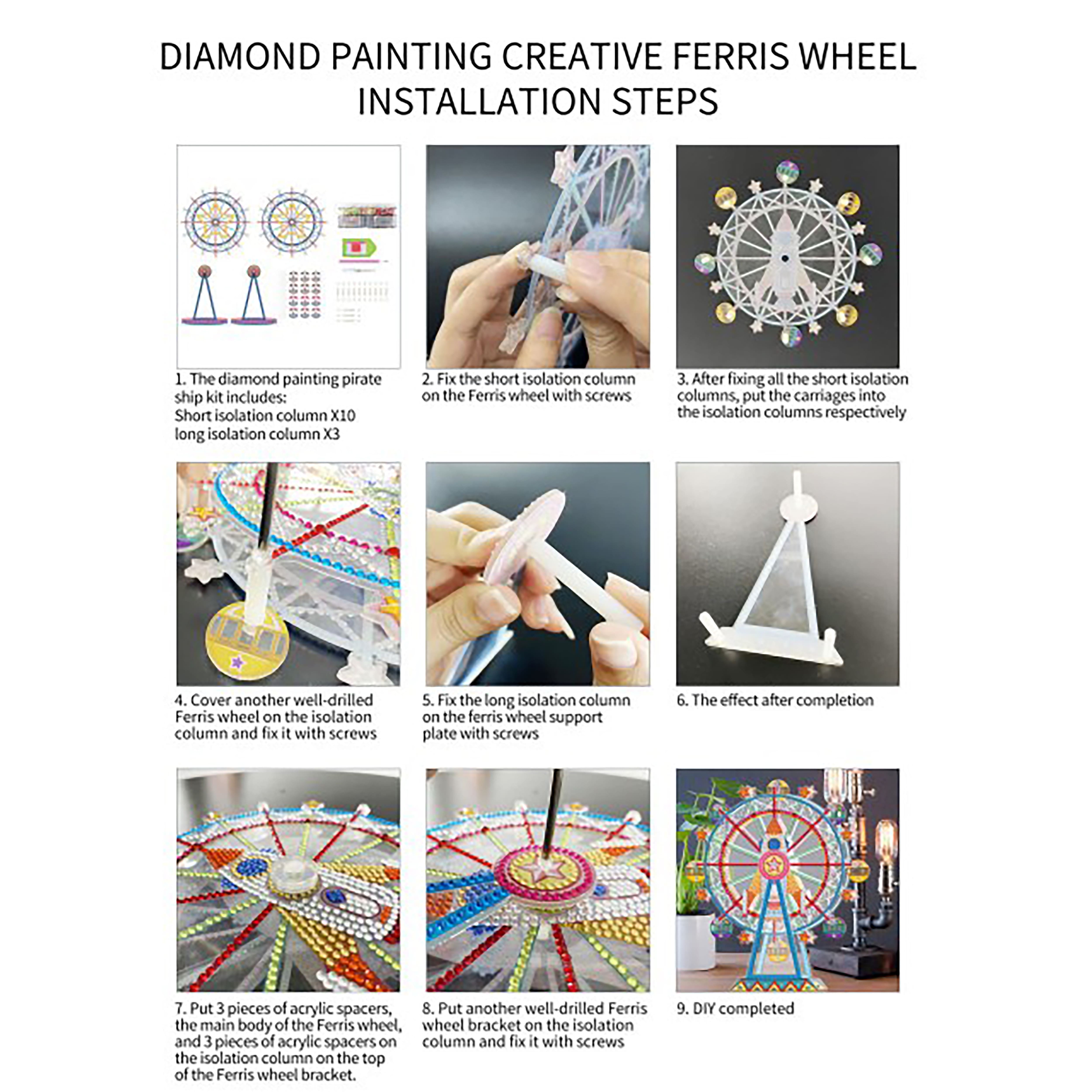 Sparkly Selections Space Theme Ferris Wheel 3D Decoration Diamond Painting