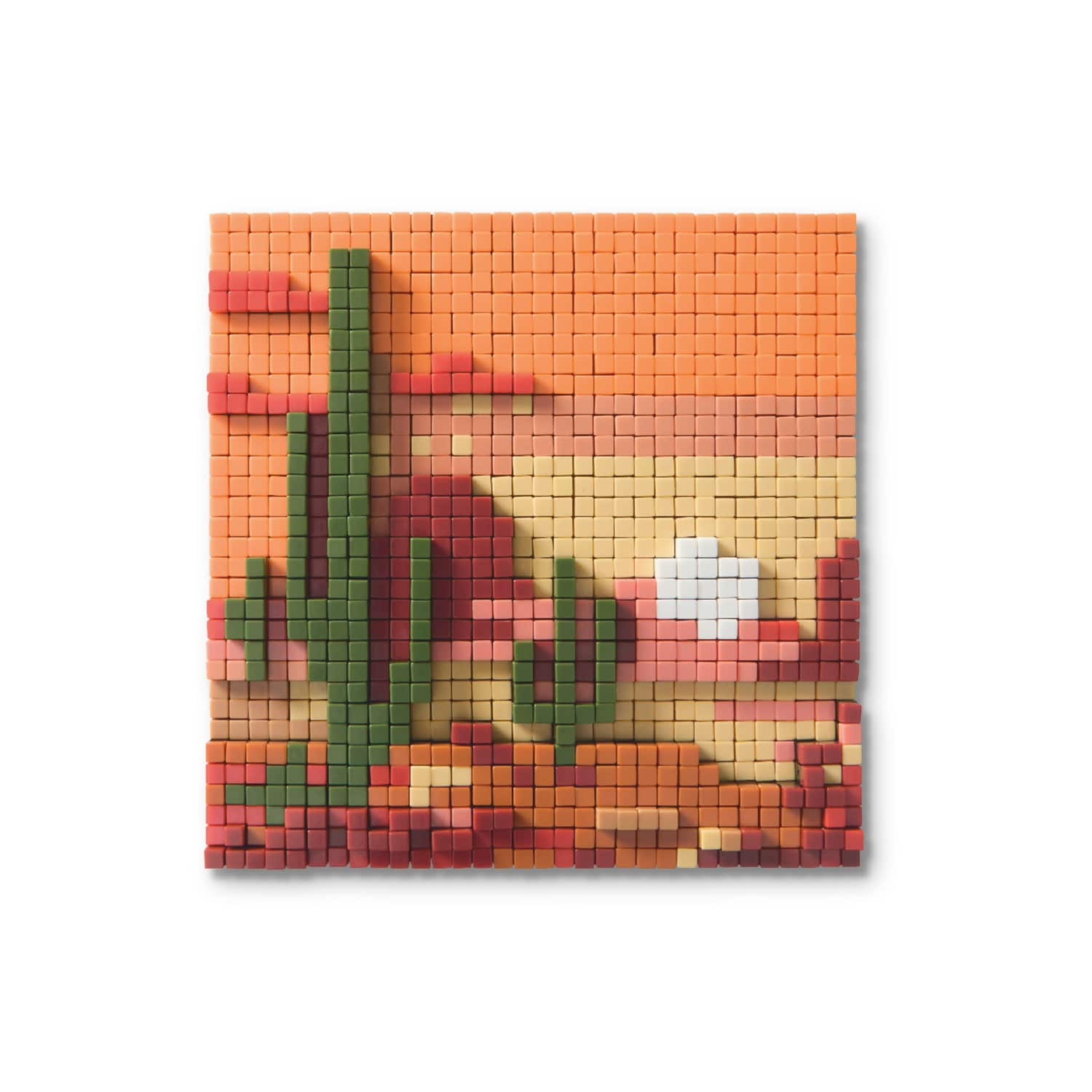 Desert Plants Pixelated Brick Art Kit by Make Market&#xAE;