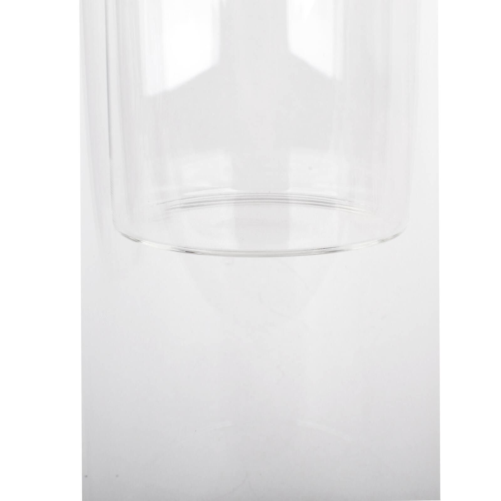 8&#x22; Clear Glass Dual Cylinder Candle Holder by Ashland&#xAE;