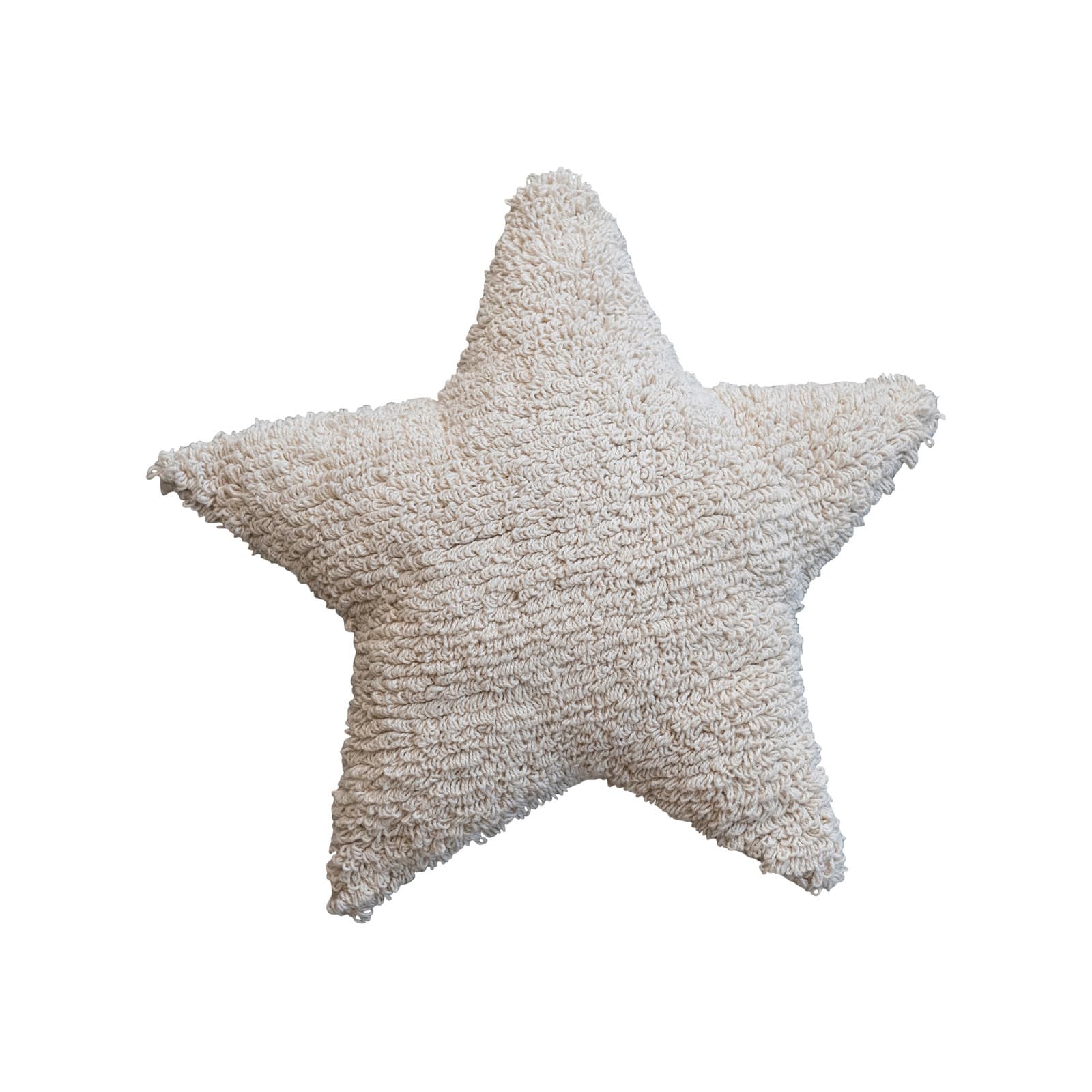 Hello Honey&#xAE; 15&#x22; Natural Tufted Star-Shaped Throw Pillow
