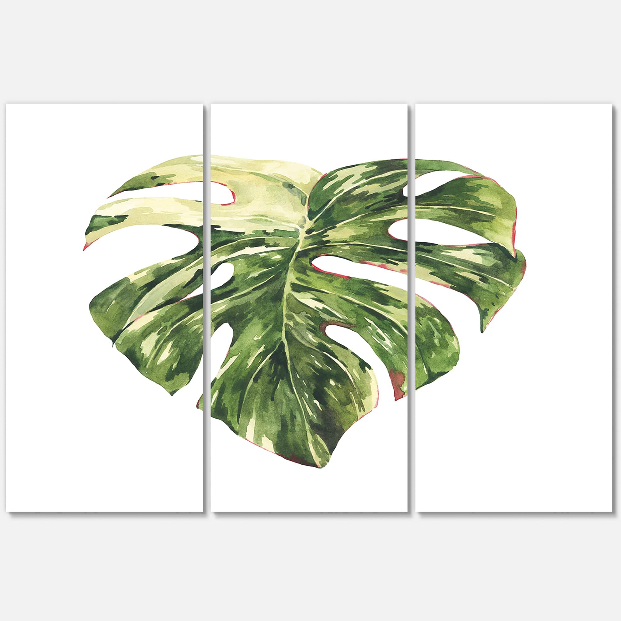 Designart - Tropical Green Leaves In Summer Times III