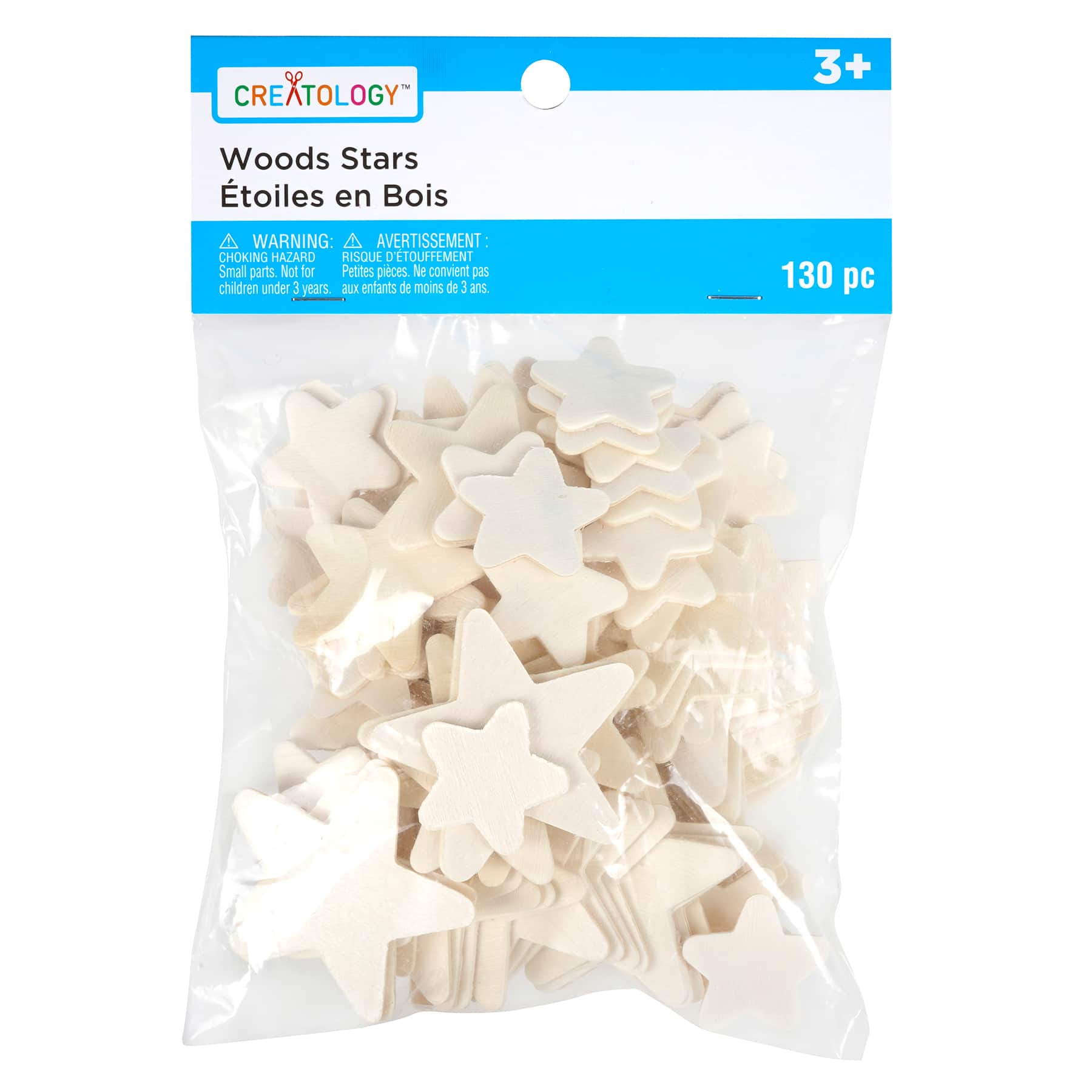 12 Packs: 130 ct. (1,560 total) Wood Stars by Creatology™