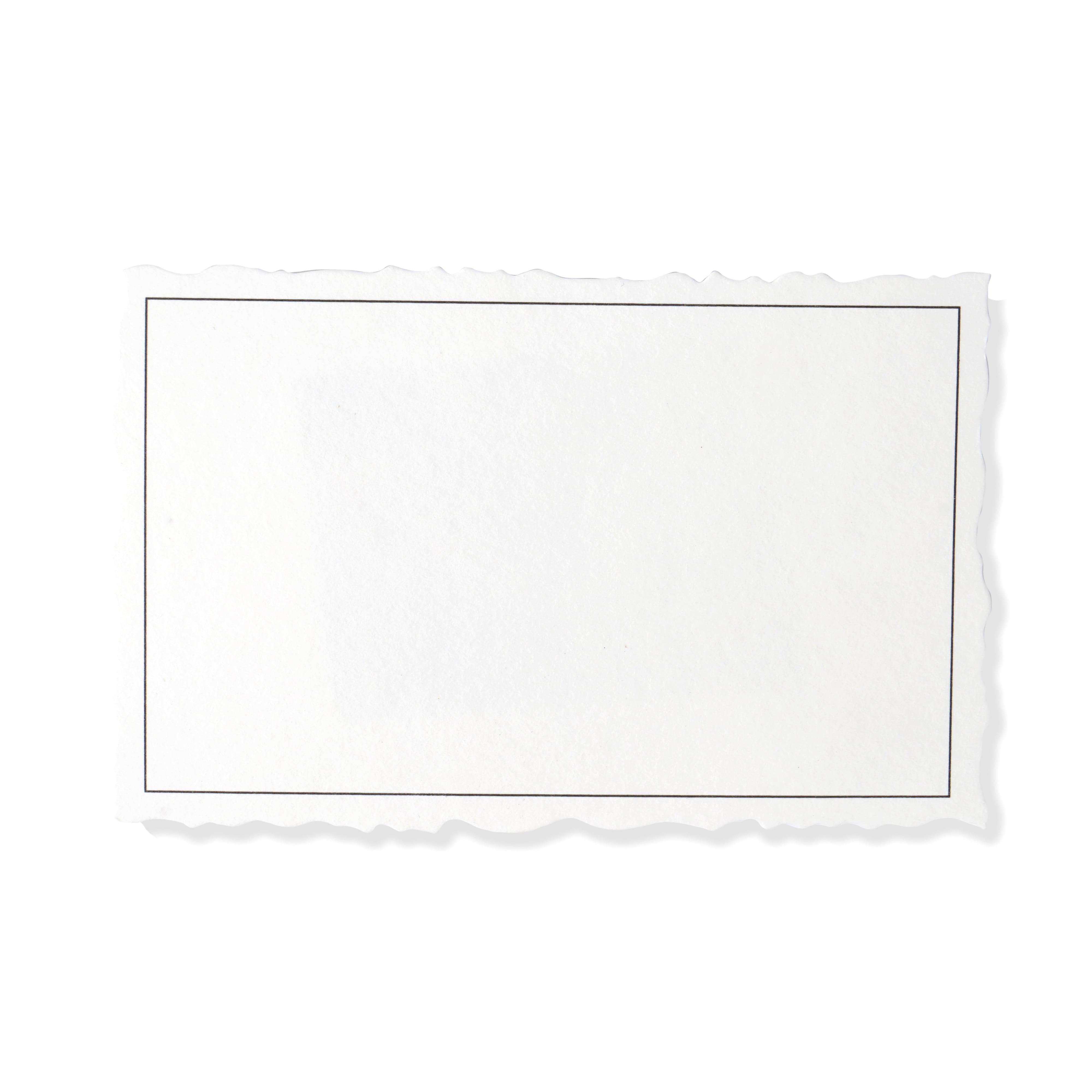 6 Packs: 50 ct. (300 total) Style Me Pretty White with Black Border Place Cards