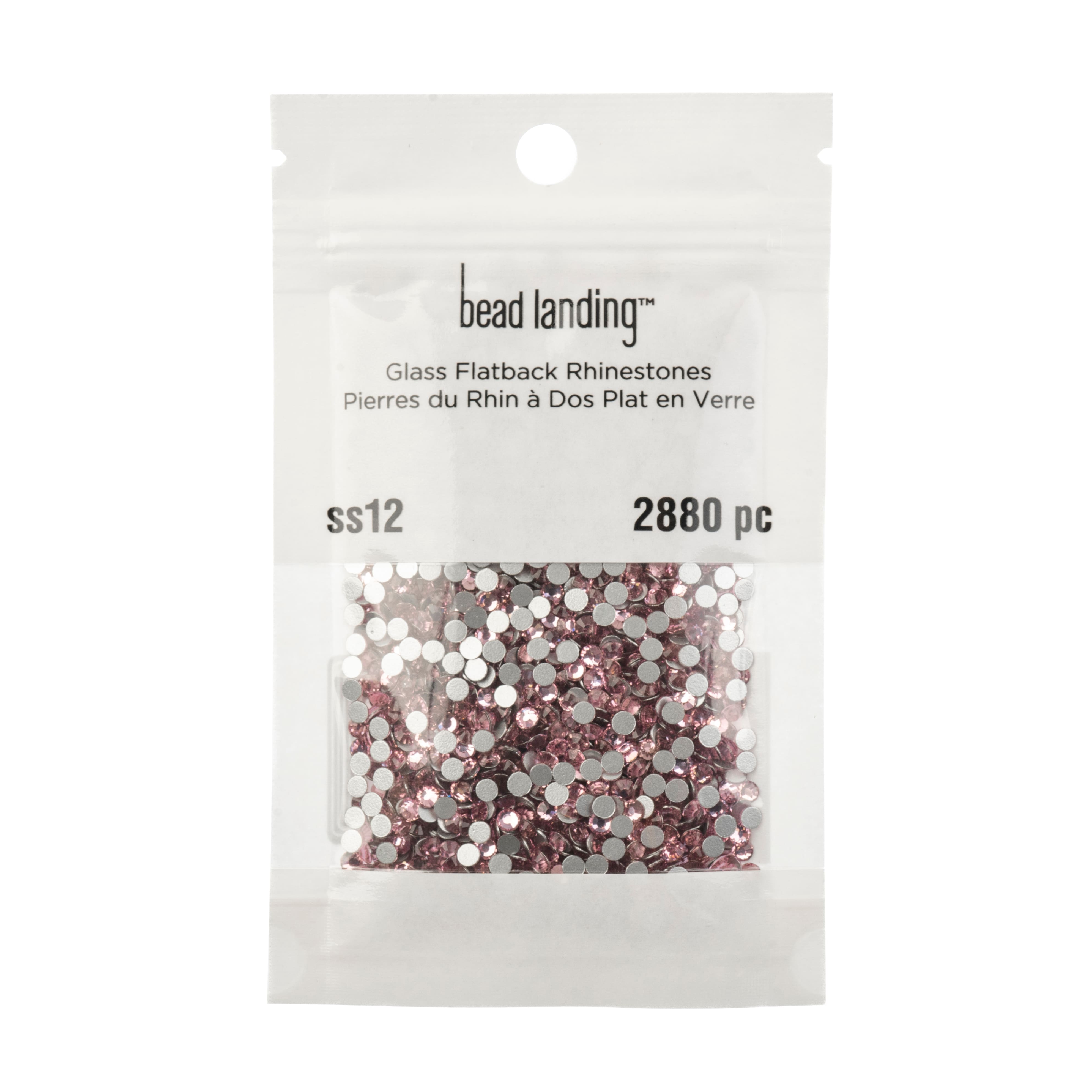 12 Pack: SS12 Glass Flatback Rhinestones by Bead Landing™