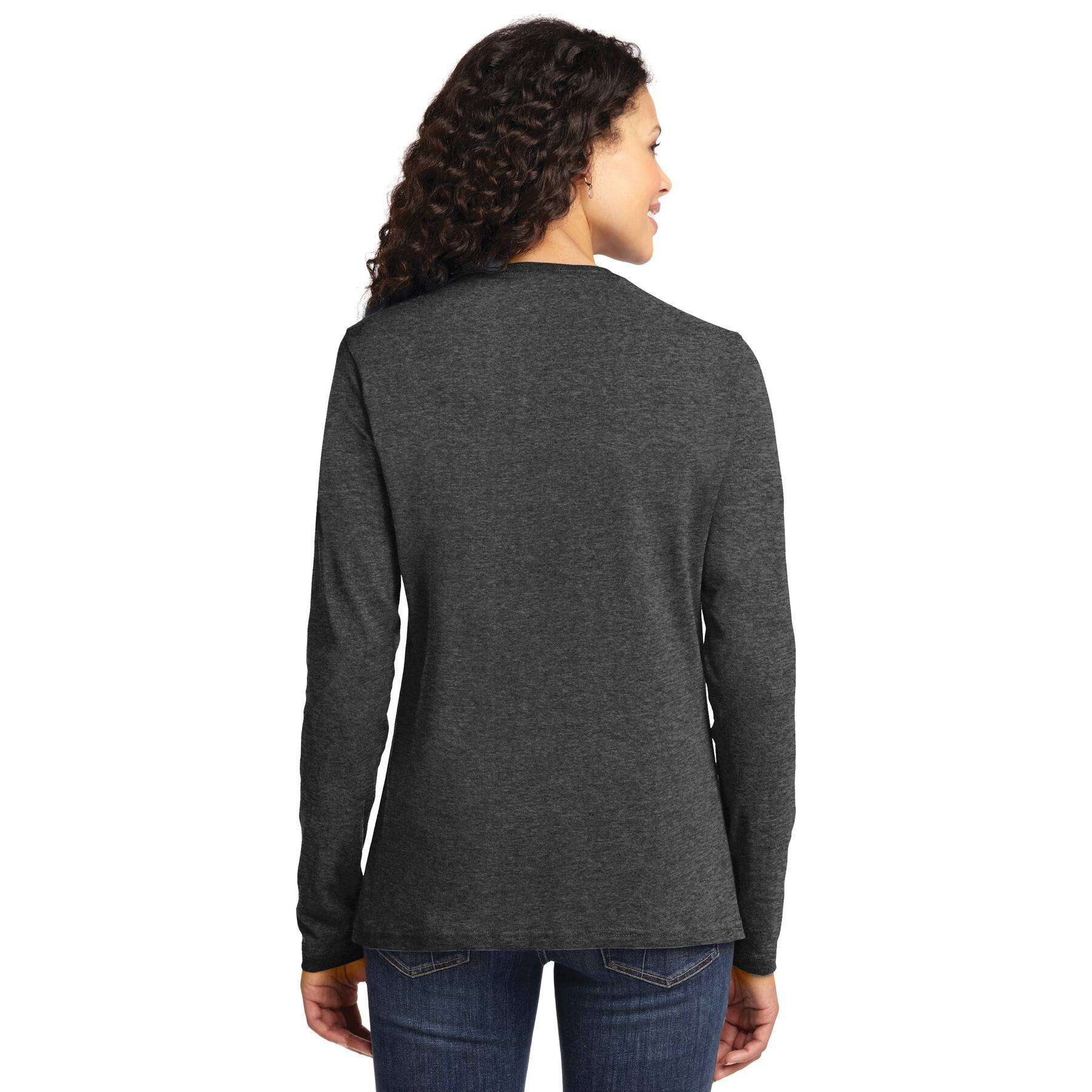 Port & Company® Core Cotton Neutrals Long Sleeve Ladies T-Shirt