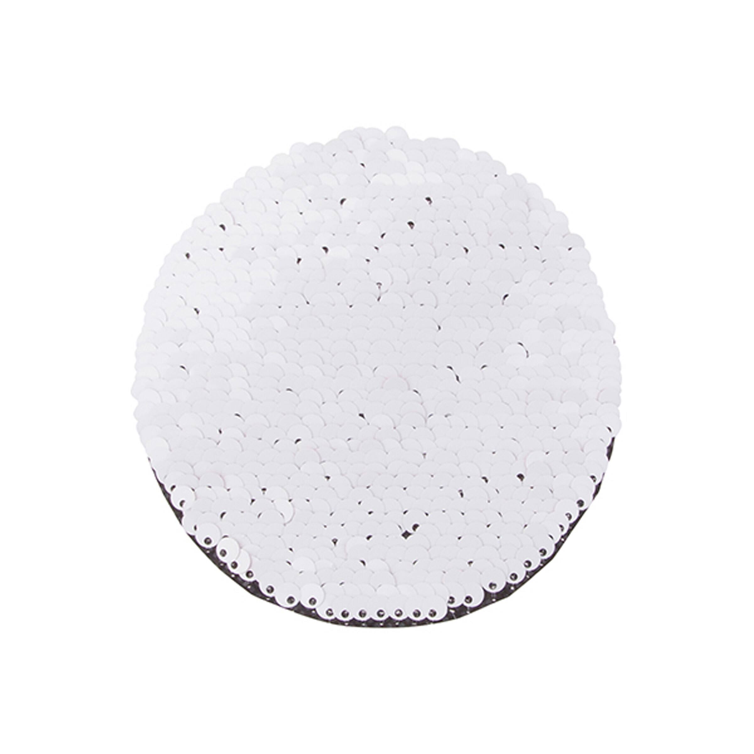 Craft Express 7" Sublimation Round Sequin Patches, 2ct.