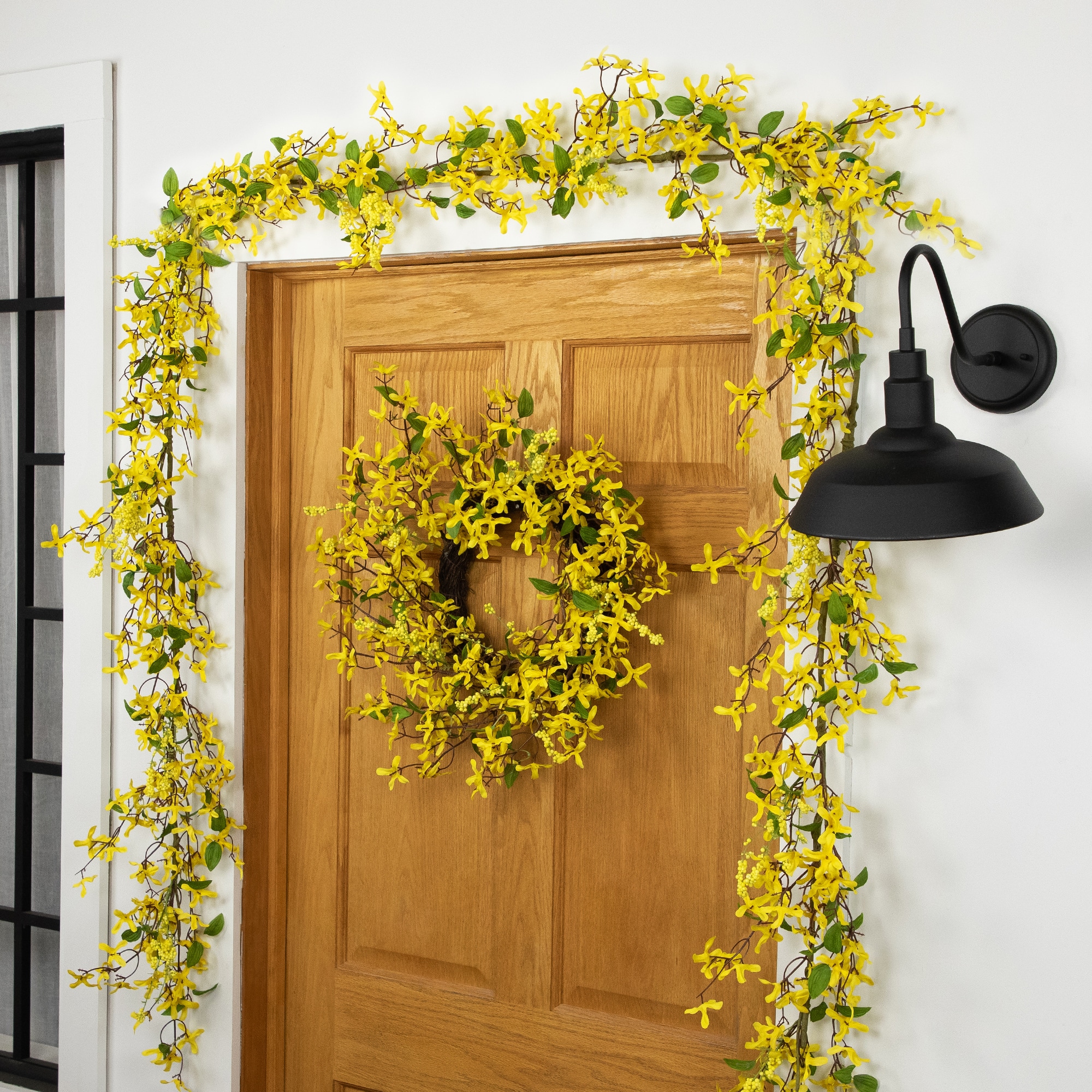 5ft. Yellow Forsythia & Berry Floral Spring Garland
