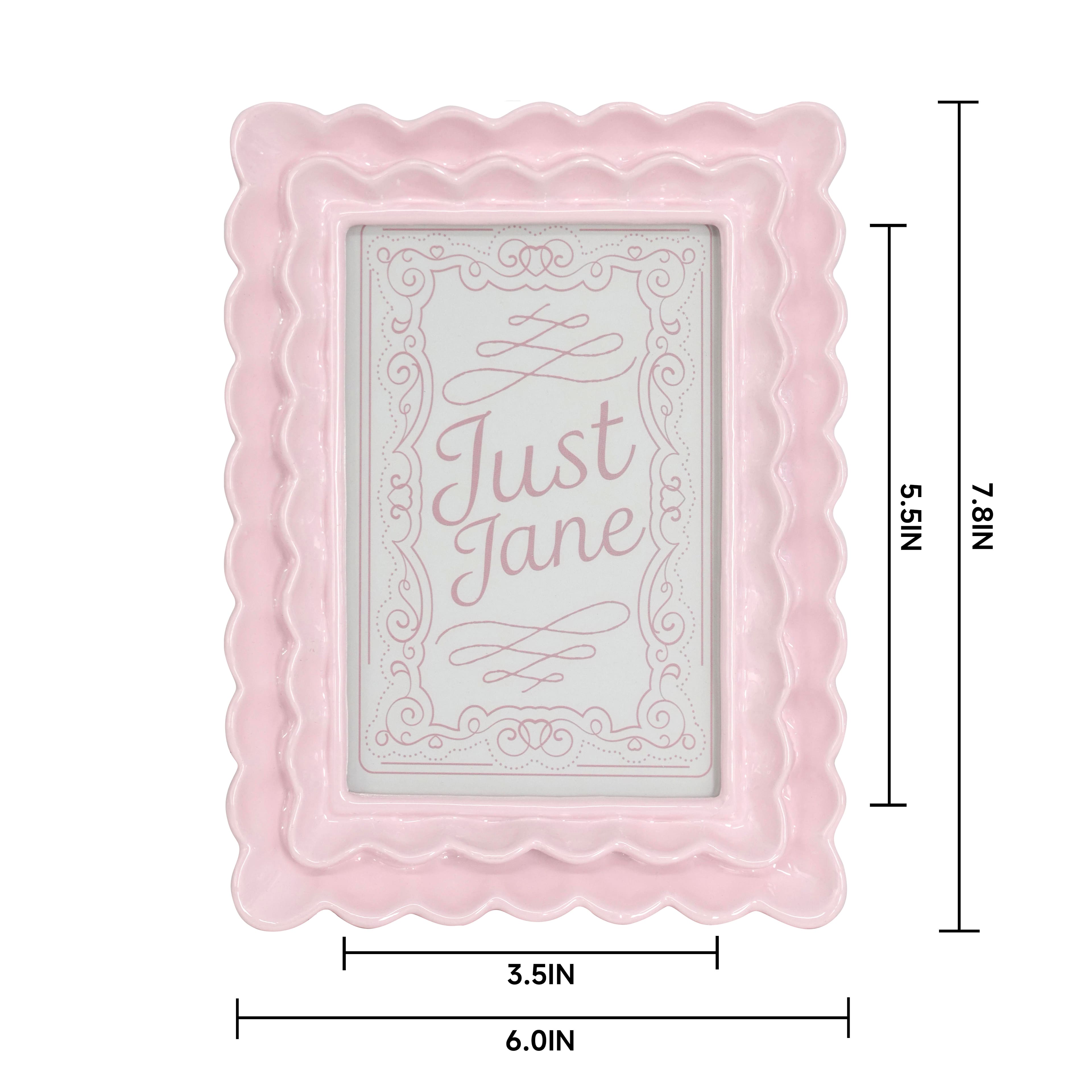 Just Jane 4&#x22; x 6&#x22; Layered Wave Frame by Studio D&#xE9;cor&#xAE;
