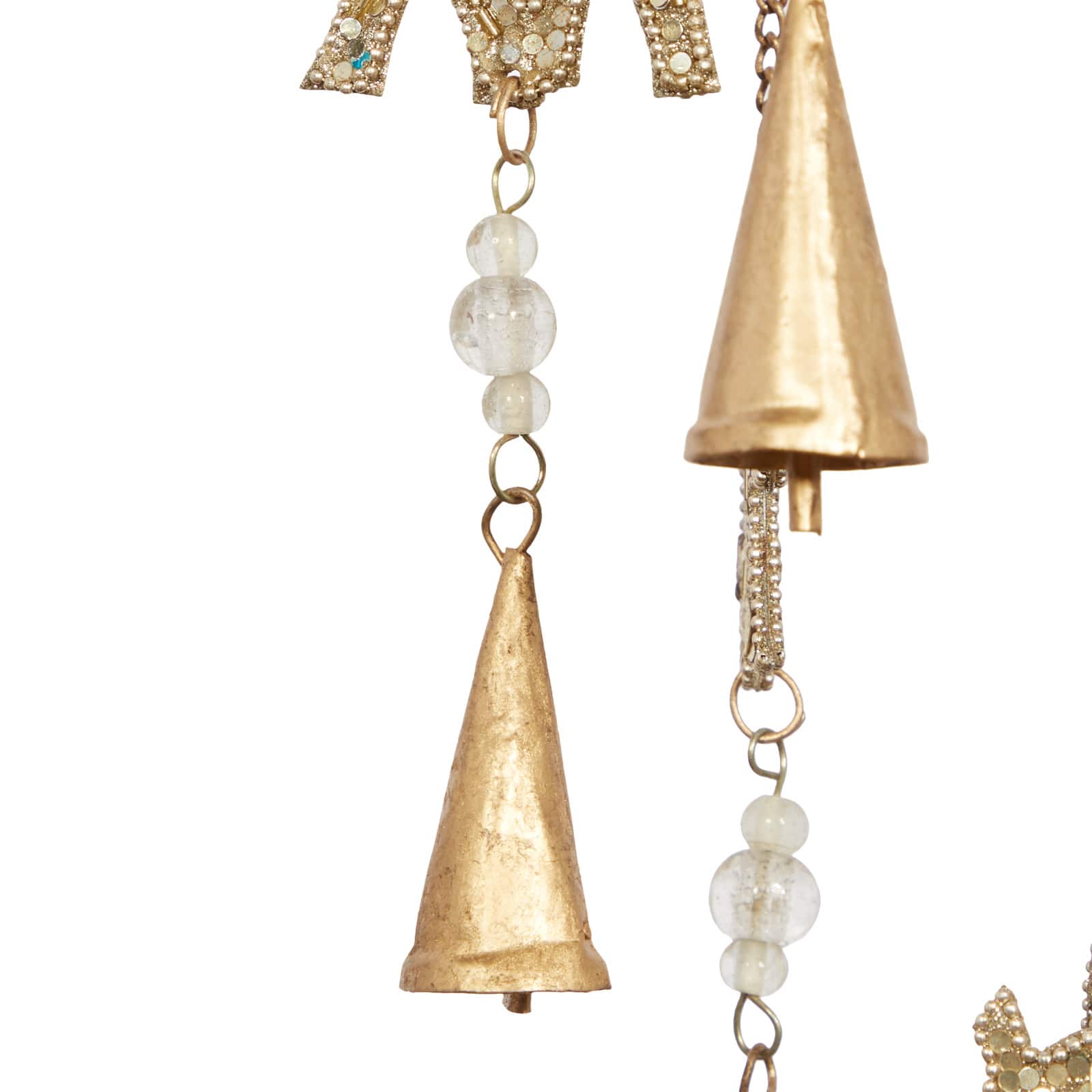 39" Gold Metal Elephant Eclectic Windchime