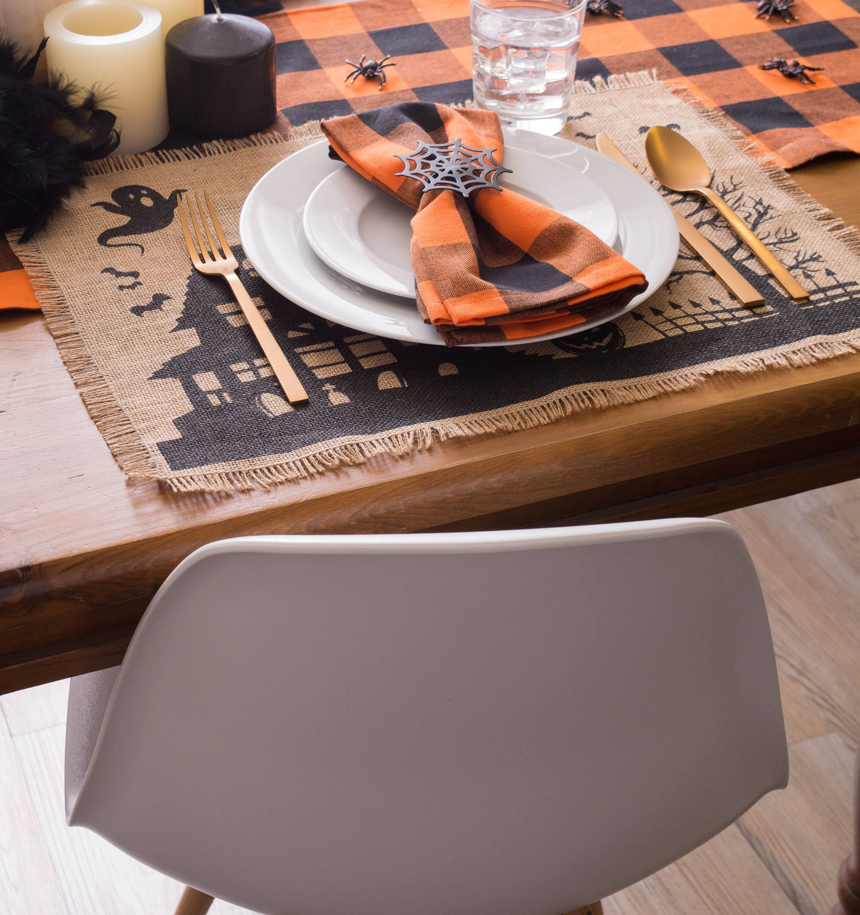 DII® Haunted House Burlap Placemat Set