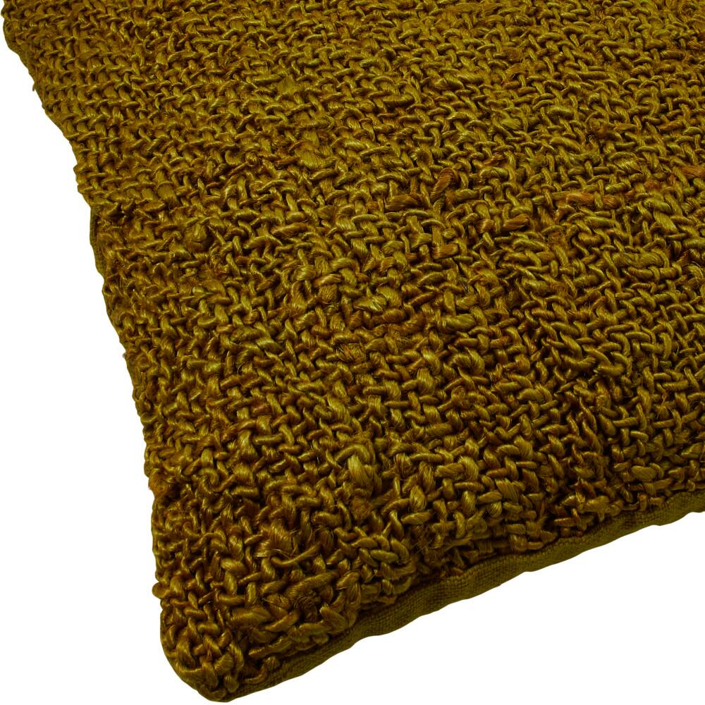 Hello Honey® Woven Cotton and Jute Pillow