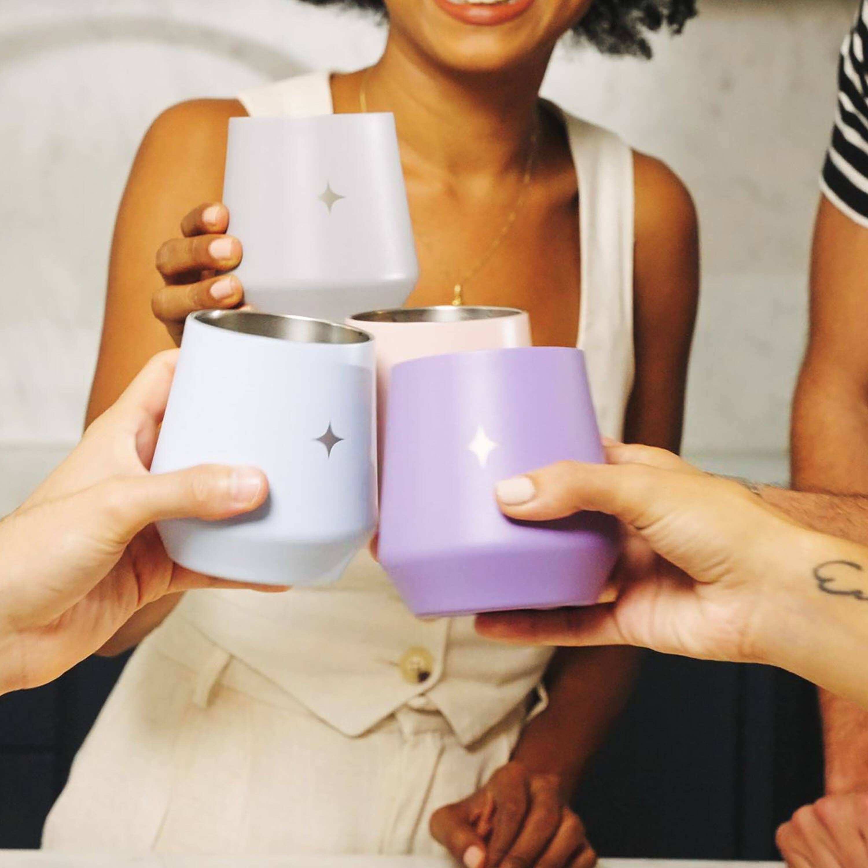 JoyJolt® 12oz. Vacuum Insulated Stemless Wine Tumbler with Lid