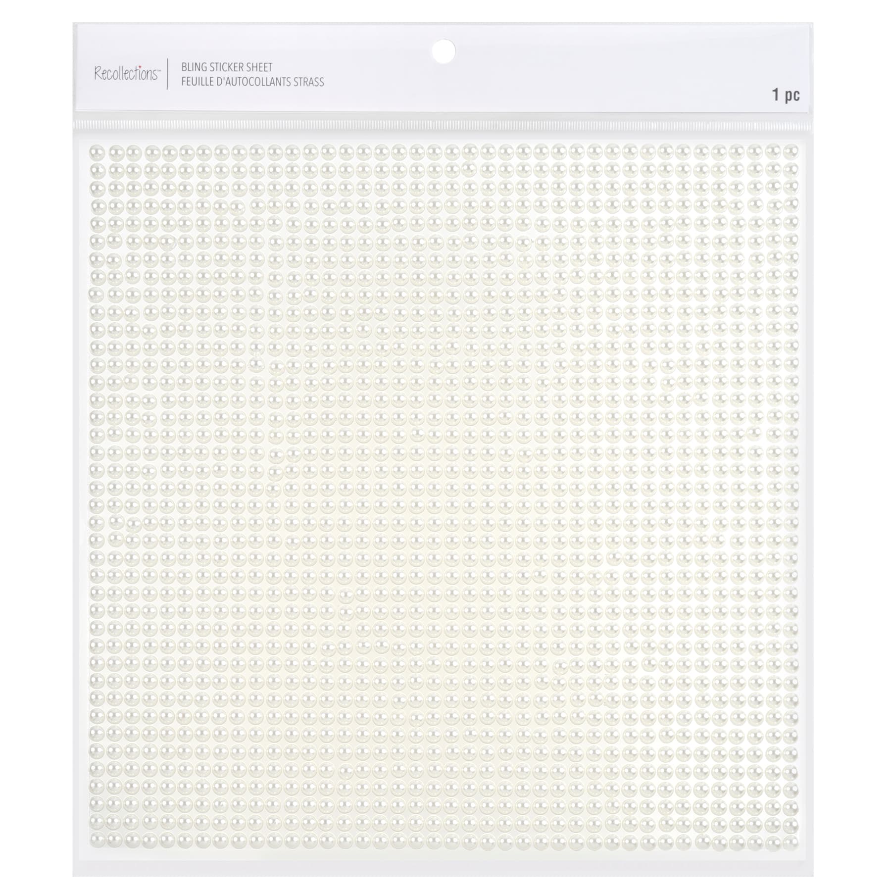 12 Pack: White Pearl Stickers by Recollections™ Bling on a Roll