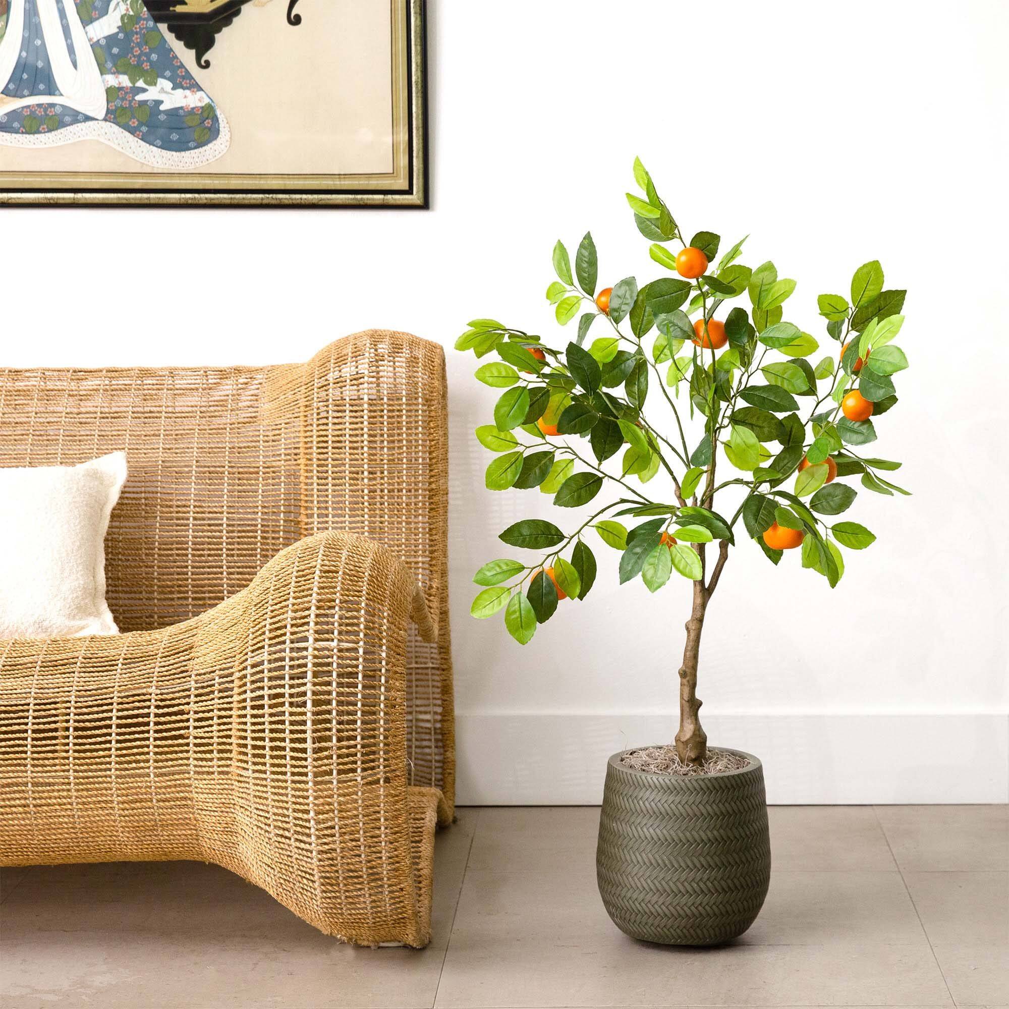 3ft. Potted Artificial Tangerine Tree