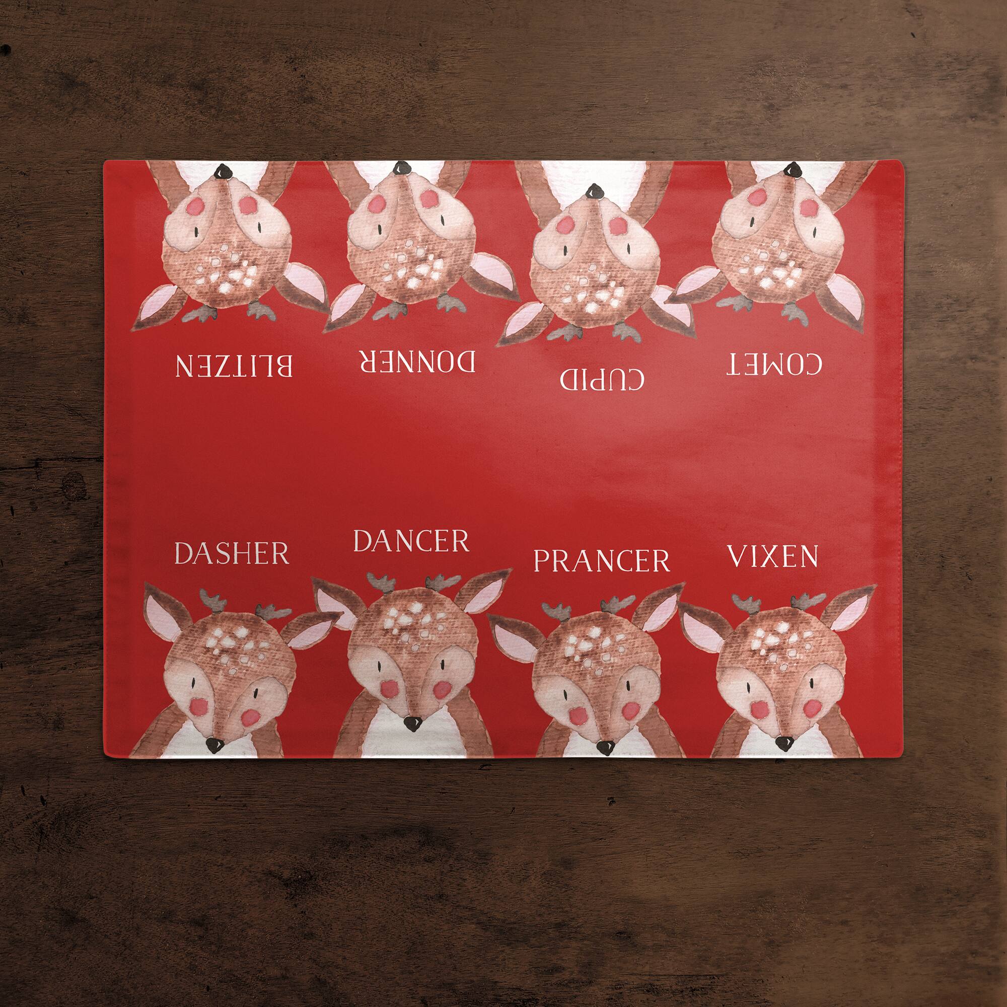 Reindeer Pals Cotton Twill Placemat