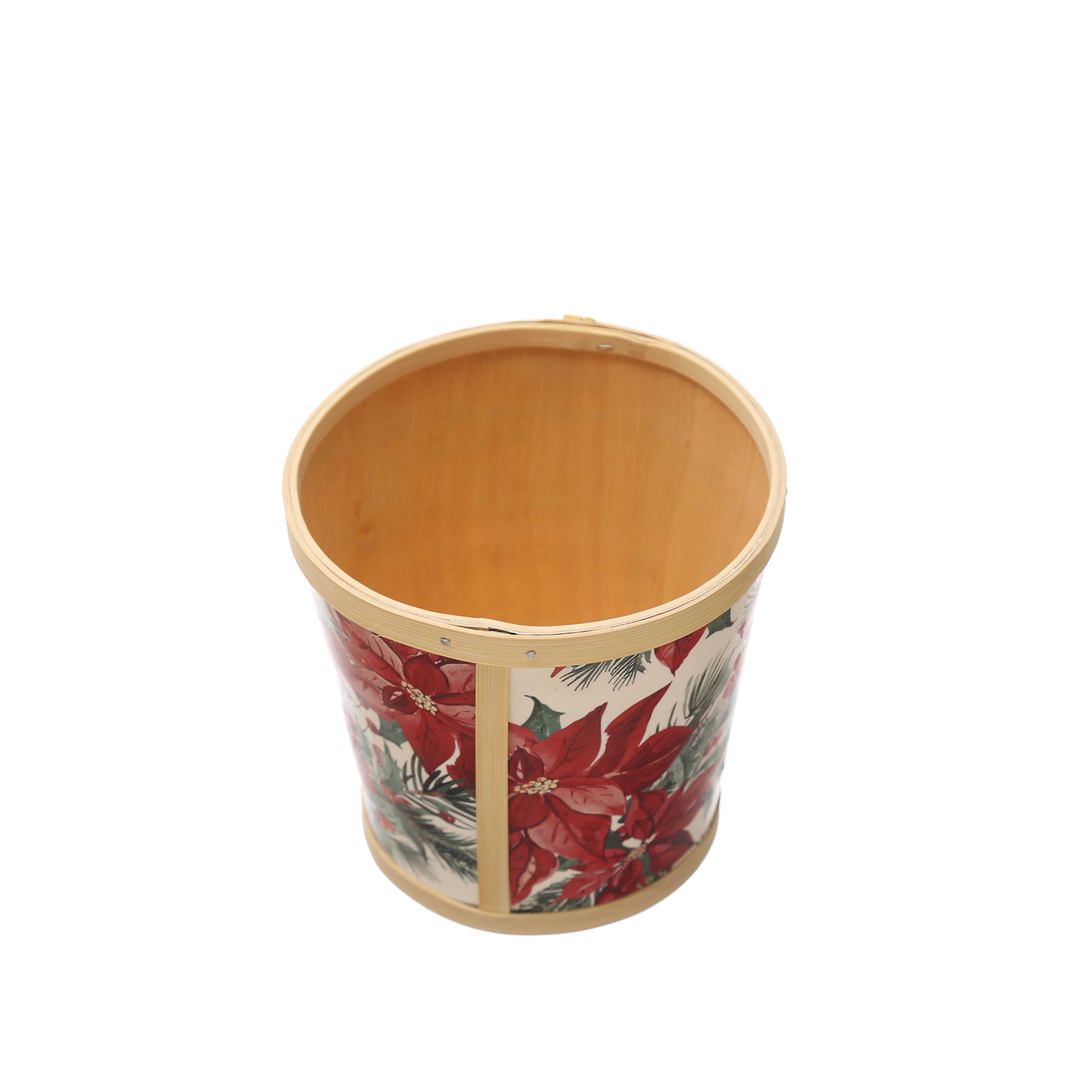 6" Poinsettia Bamboo Print Pot by Ashland®