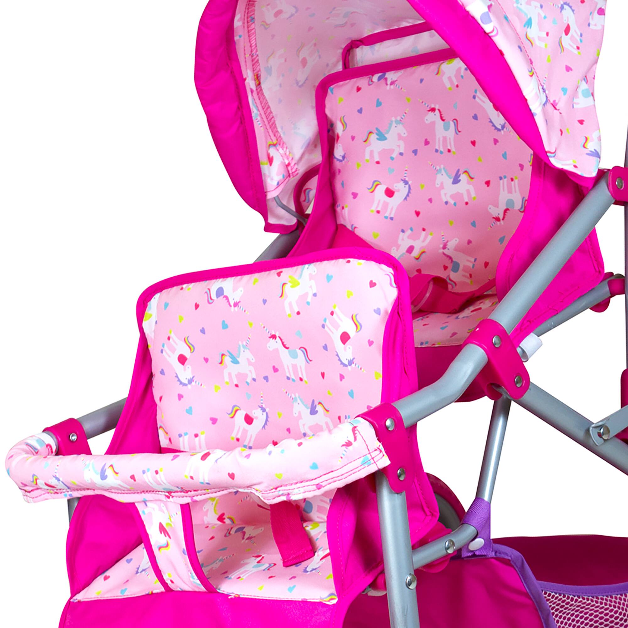 Lissi Dolls Colorful Twin Baby Doll Pram