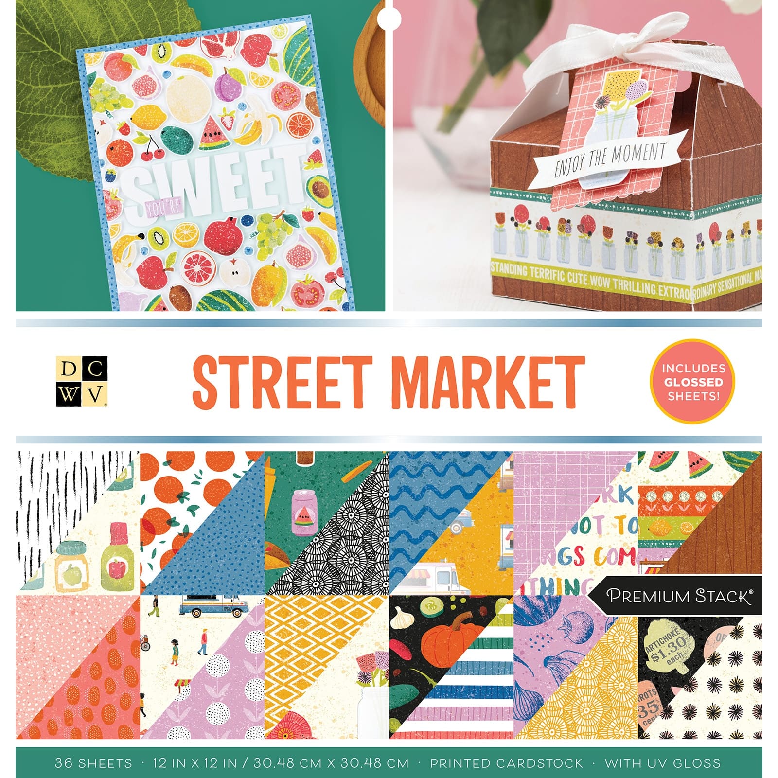 DCWV&#xAE; Street Market Cardstock Paper Pad, 12&#x22; x 12&#x22;