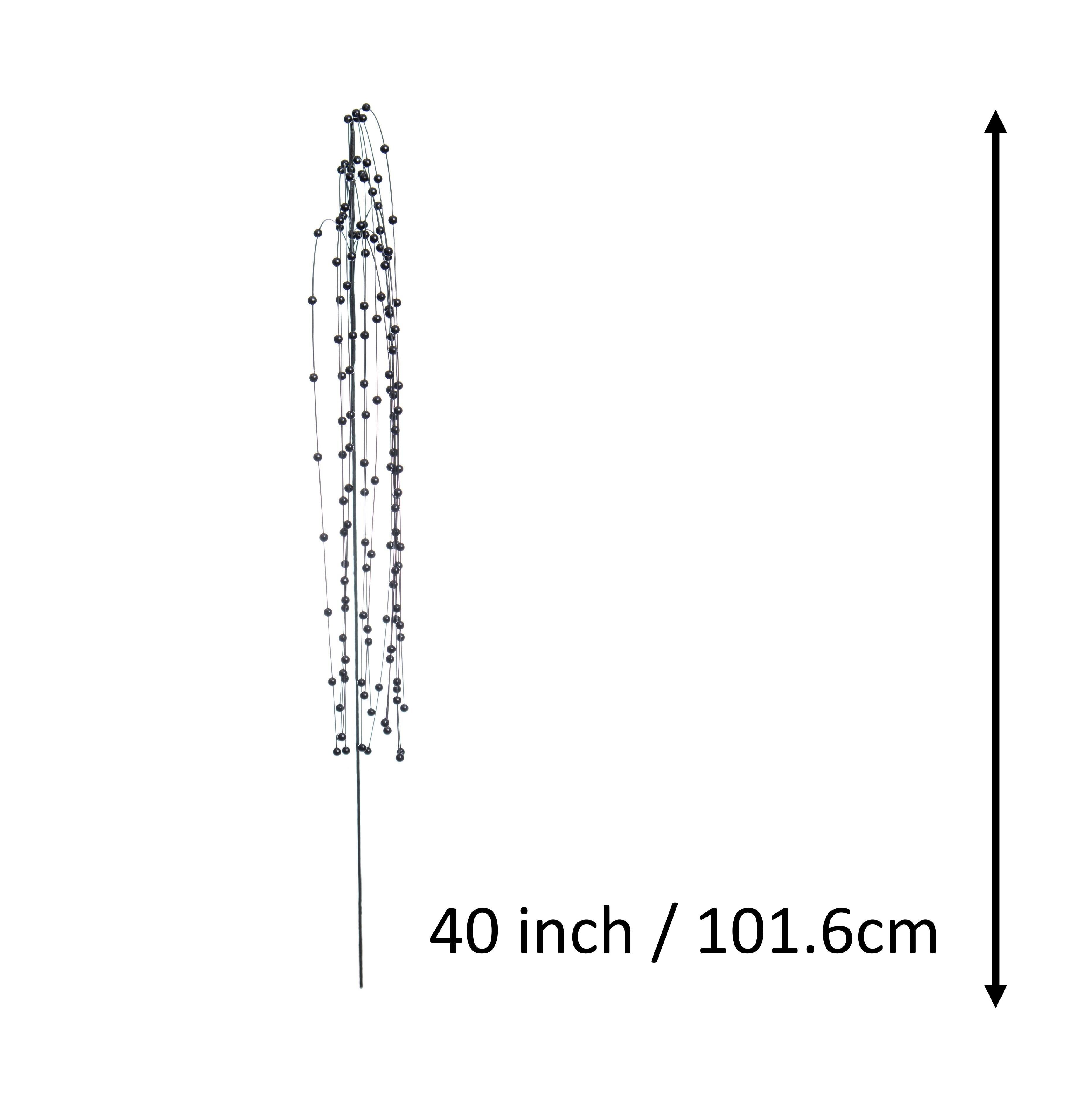 Tige de perles noires suspendues de 101,6&#xA0;cm d&#x2019;Ashland