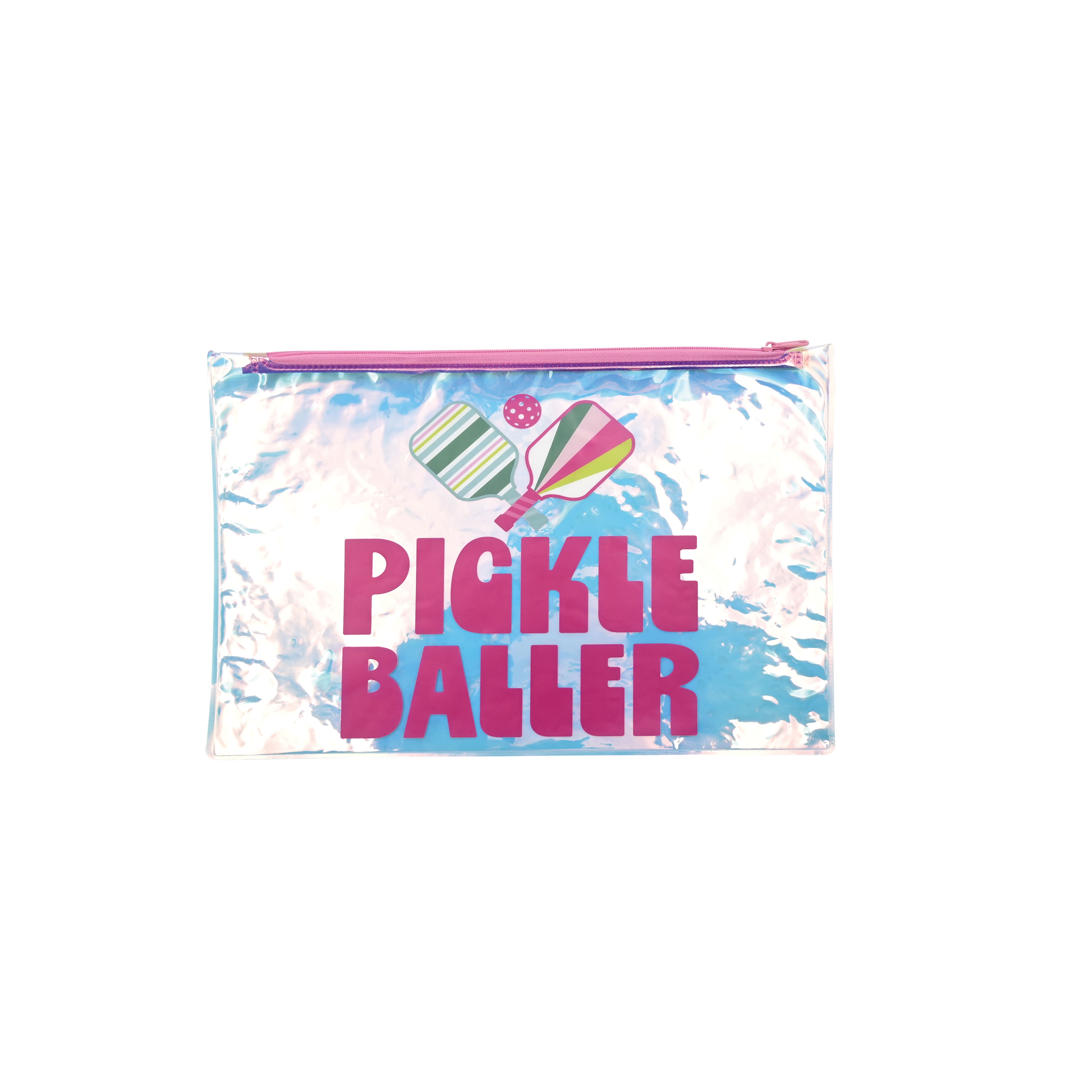 Assorted 5&#x22; x 7&#x22; Pickleball Iridescent Pouch, 1pc. by Fab Finds
