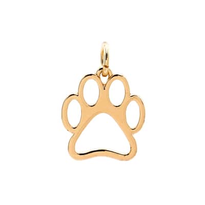 Charmalong™ 14K Gold-Plated Paw Charm by Bead Landing™ image