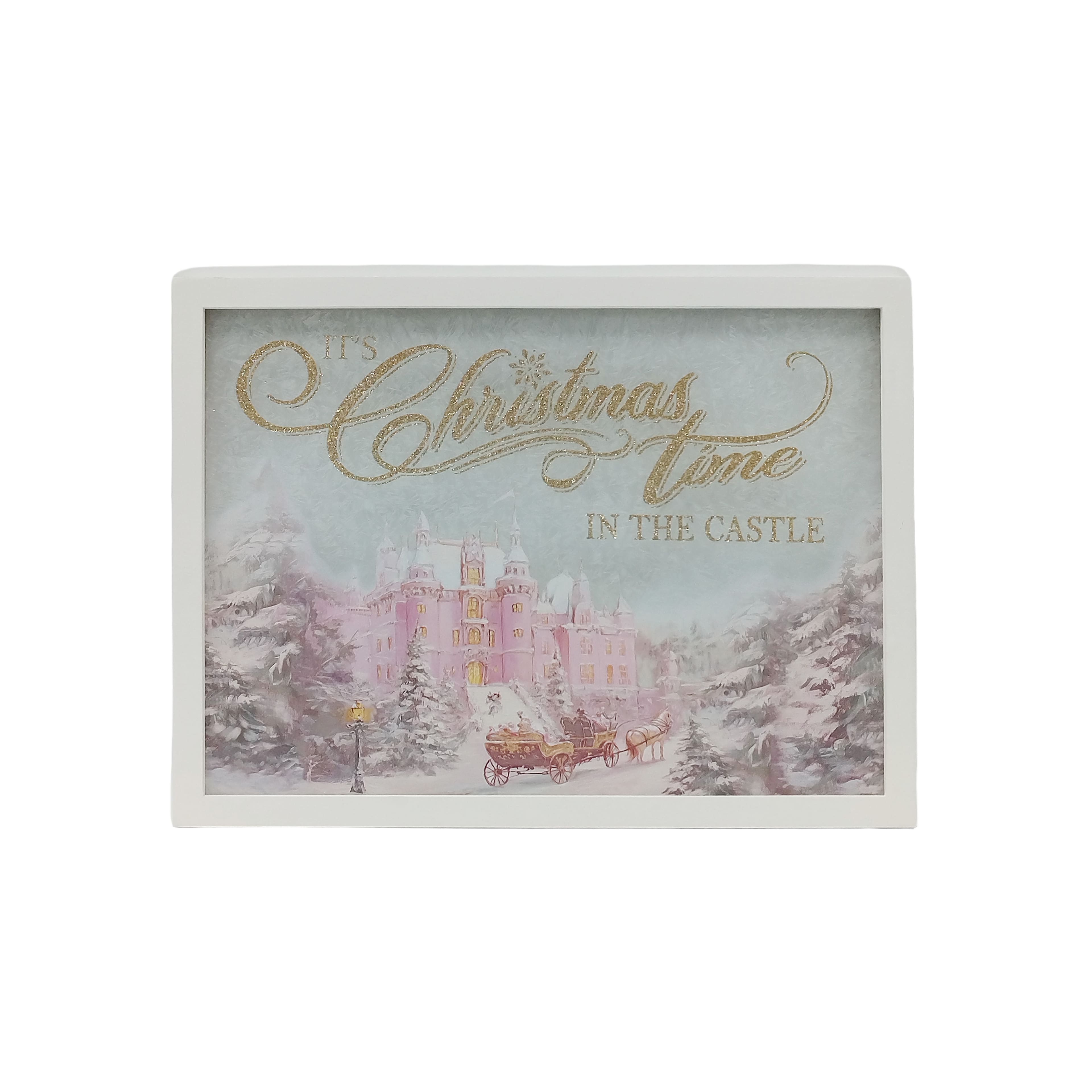19.75&#x22; Christmas in the Castle Framed Wall D&#xE9;cor by Ashland&#xAE;