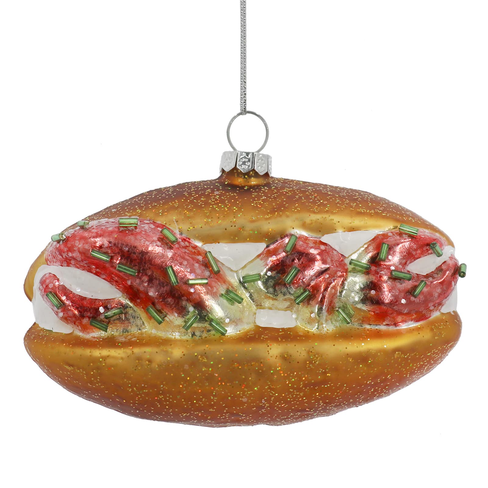 4.5&#x22; Lobster Roll Glass Ornament by Ashland&#xAE;