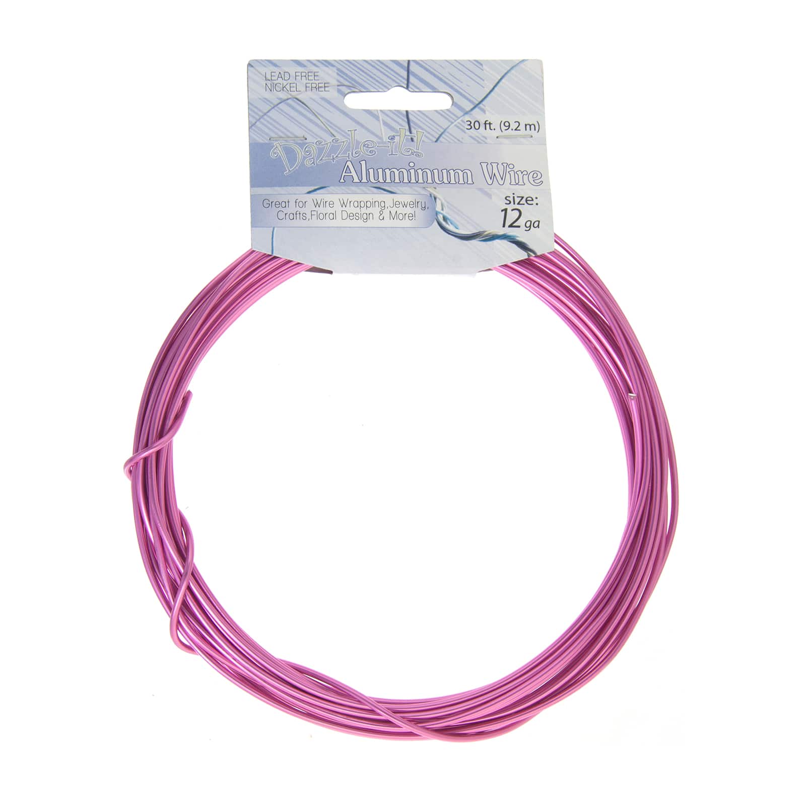 John Bead 12 Gauge Aluminum Jewelry Wire, 30ft.