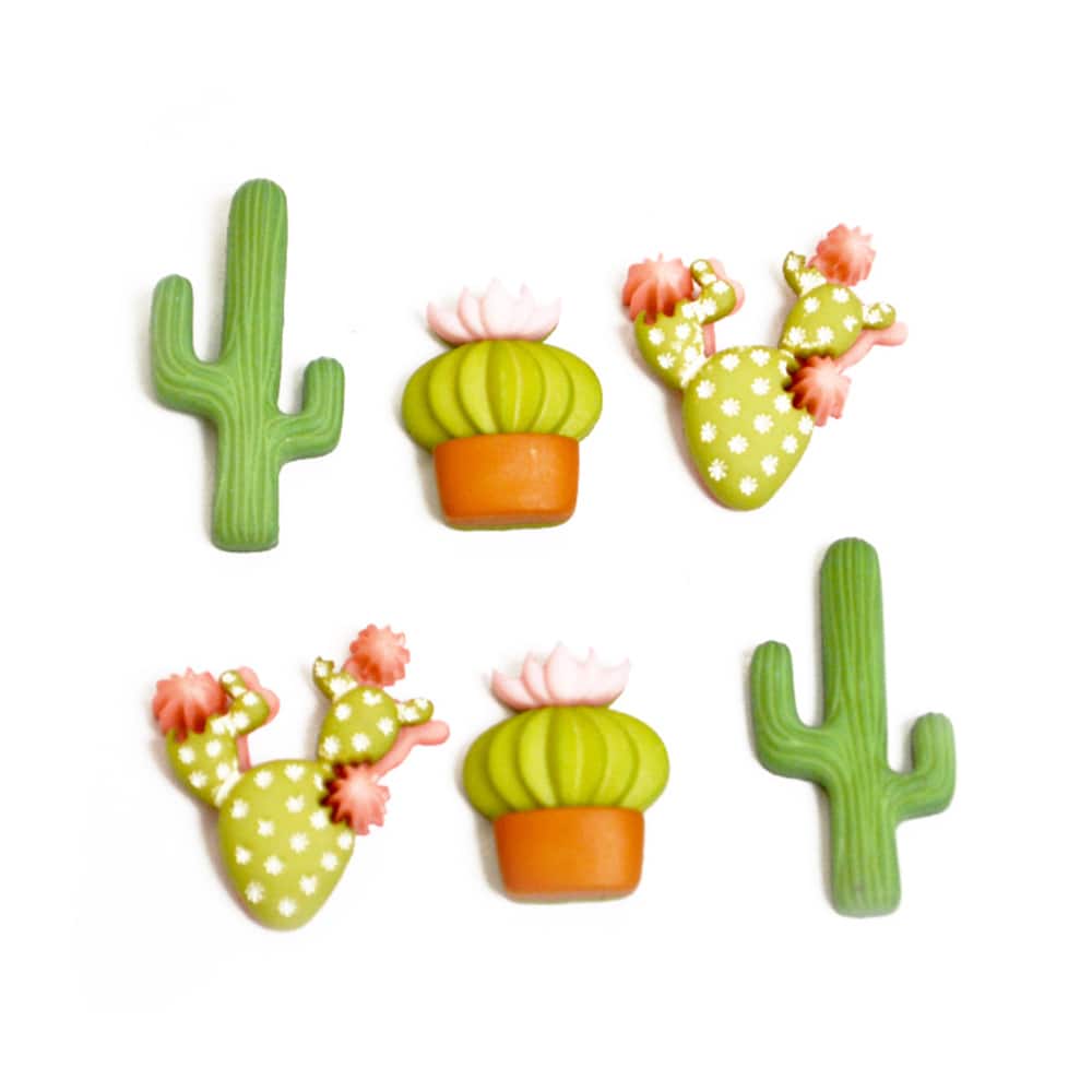 Dress It Up In the Desert Cactus Nature Themed Buttons