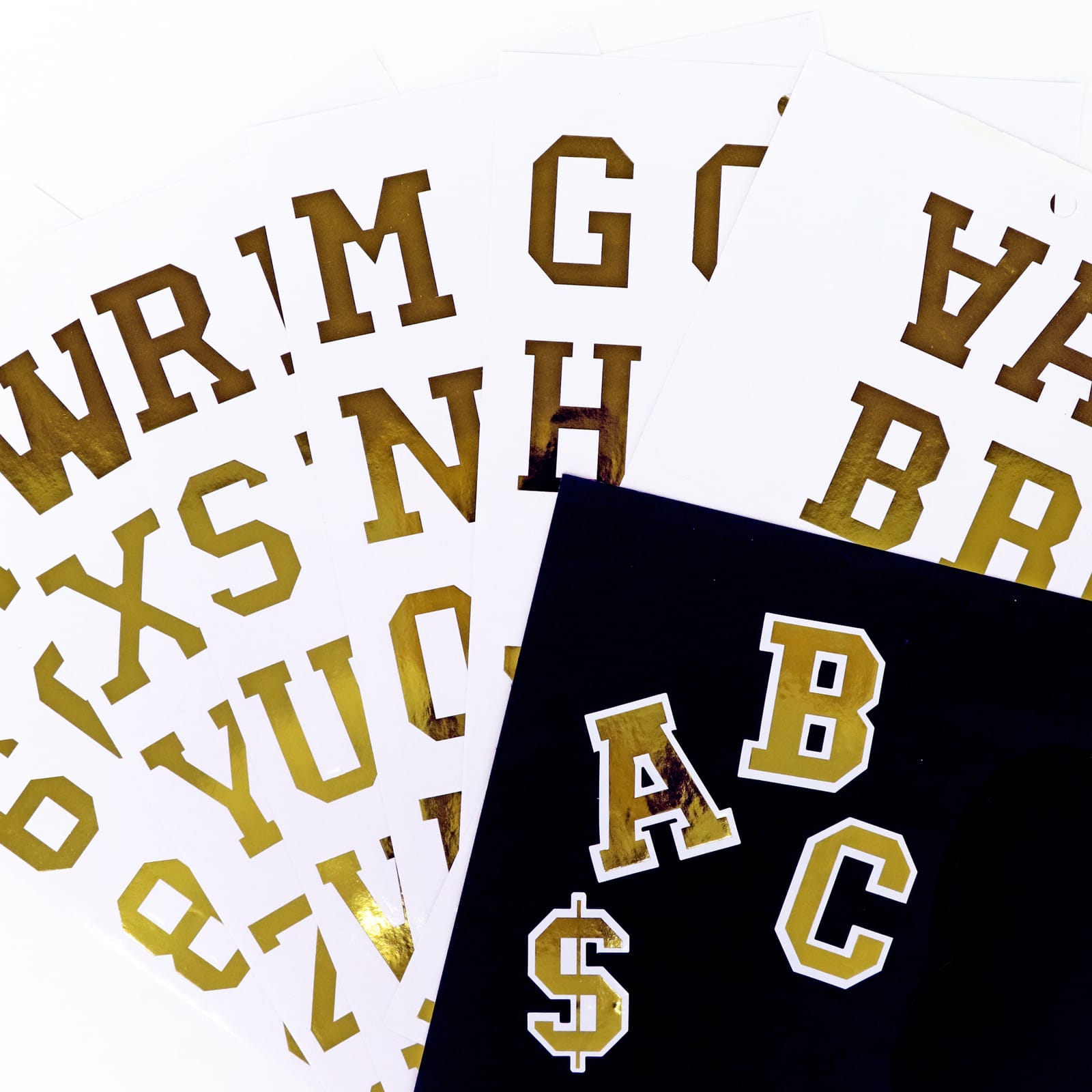 Golden Vinyl Alphabet Sticker Sheets by Recollections&#x2122;