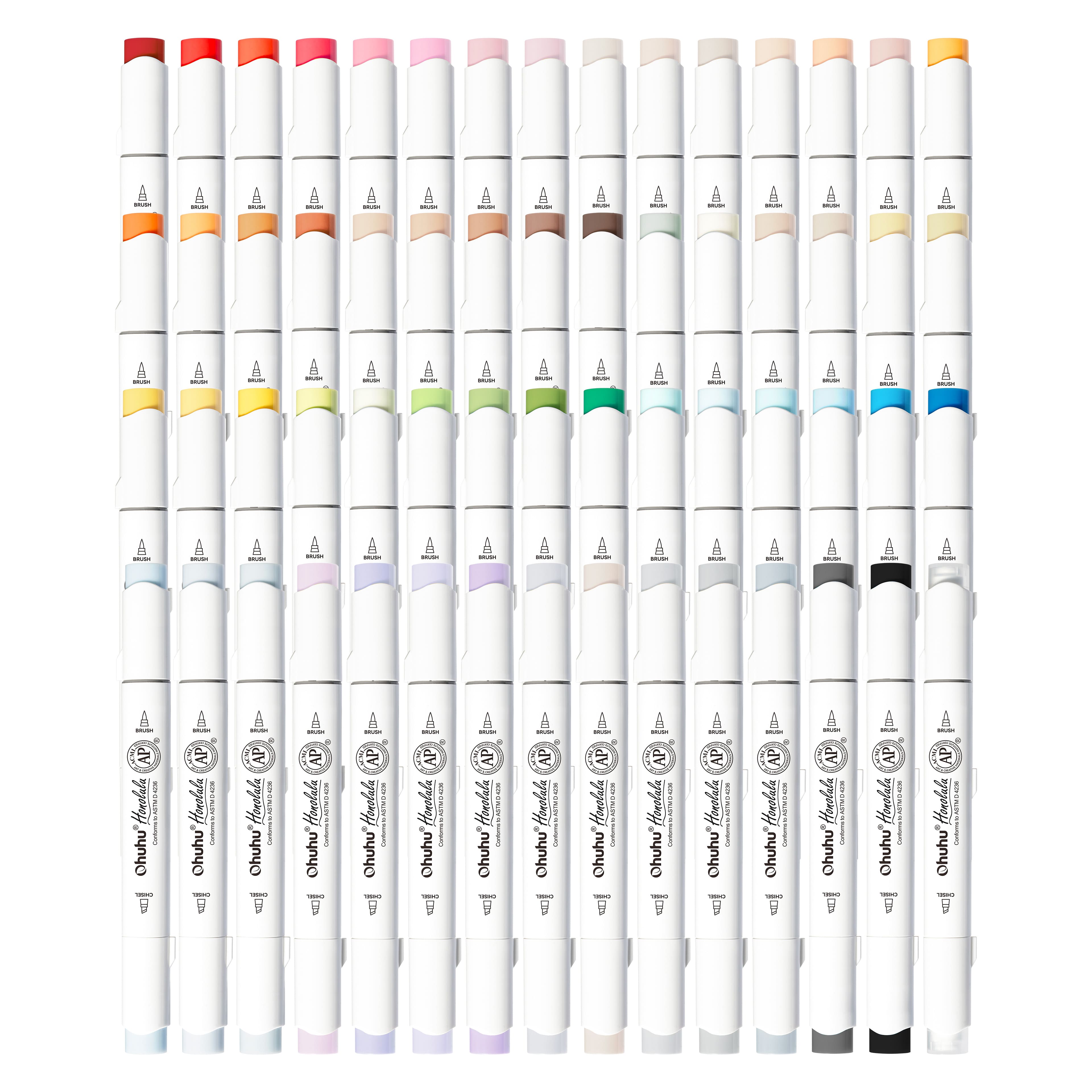 Ohuhu® Honolulu Brush & Chisel Dual Tip Marker