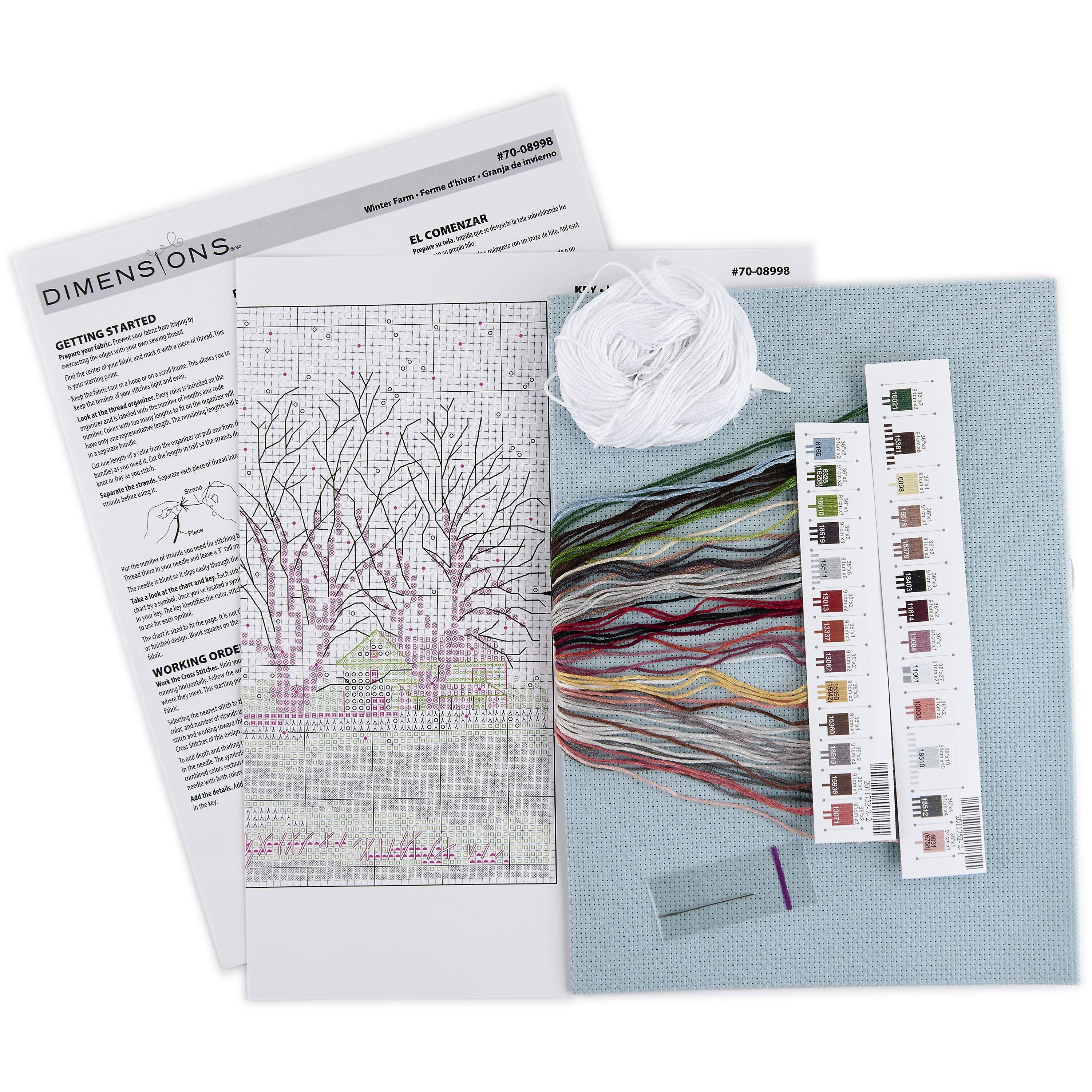 Dimensions® Winter Farm Counted Cross Stitch Kit