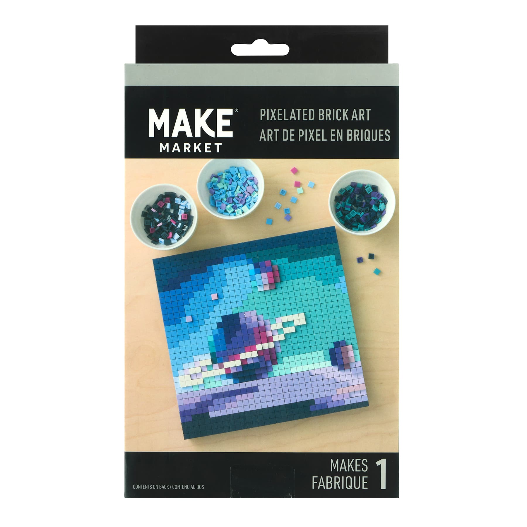 10" x 10" Celestial Body Pixelated Brick Art Kit by Make Market®