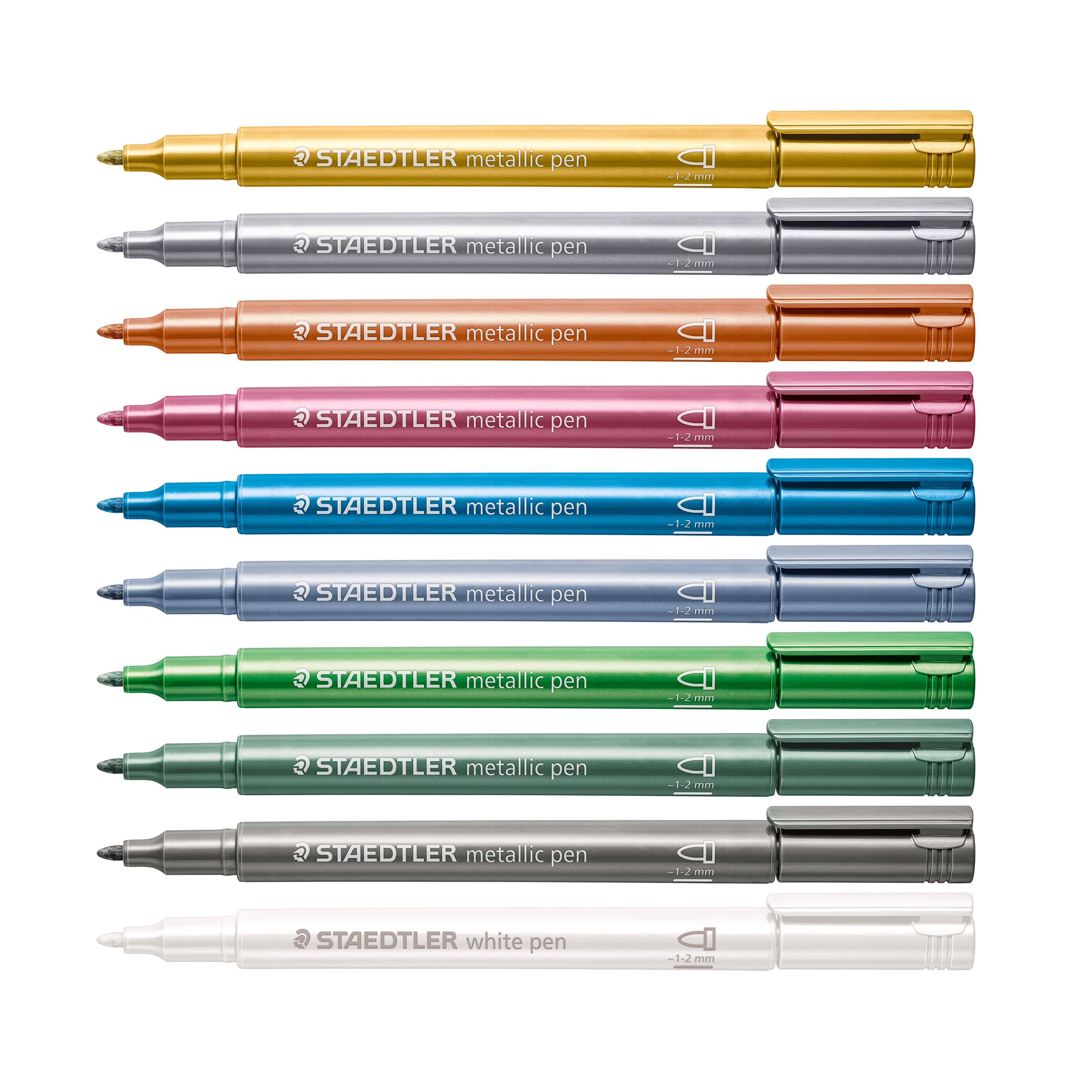 Staedtler® 10 Colour Bullet Tip Metallic Pen Set