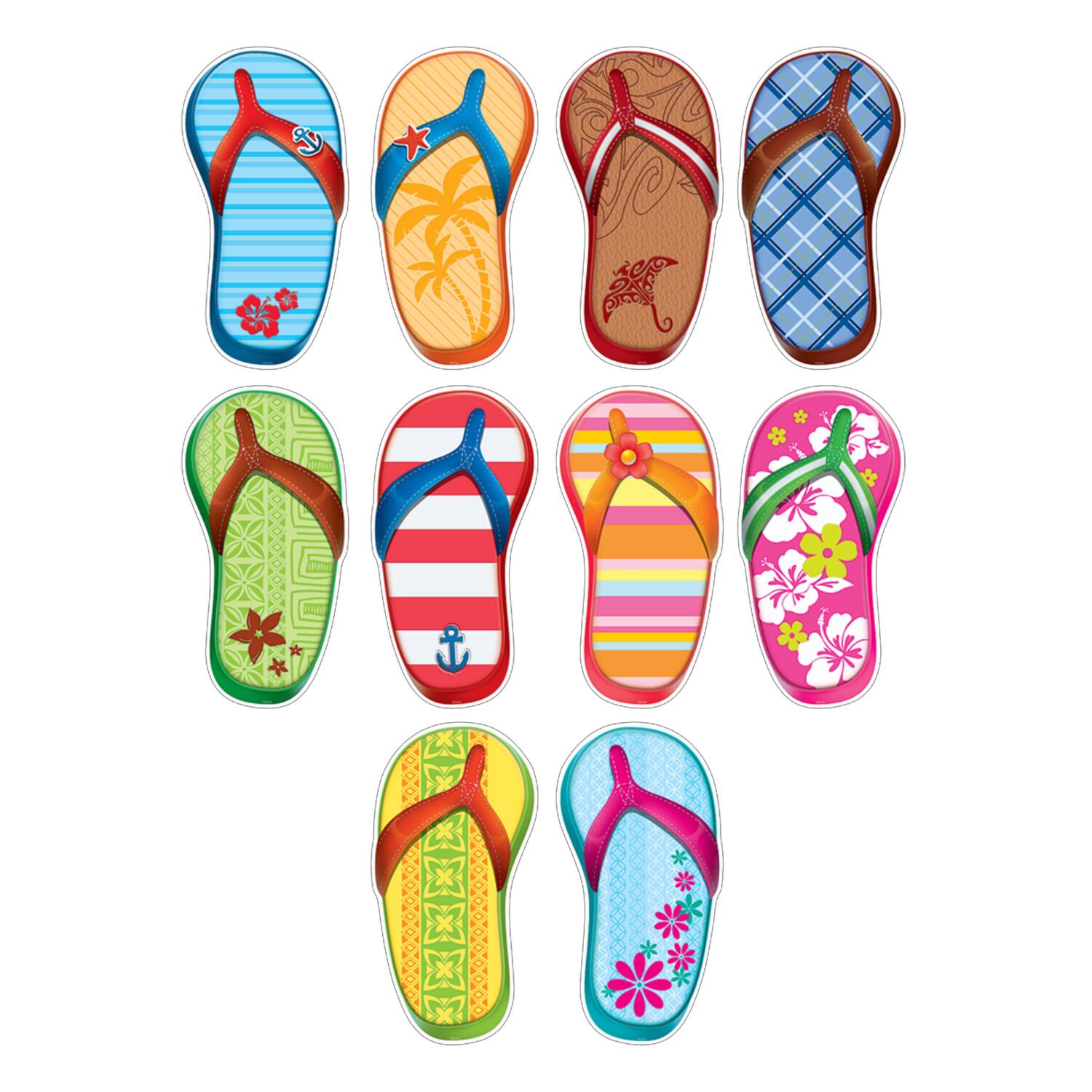 Teacher Created Resources® Flip Flop Accents, 3 Packs of 30