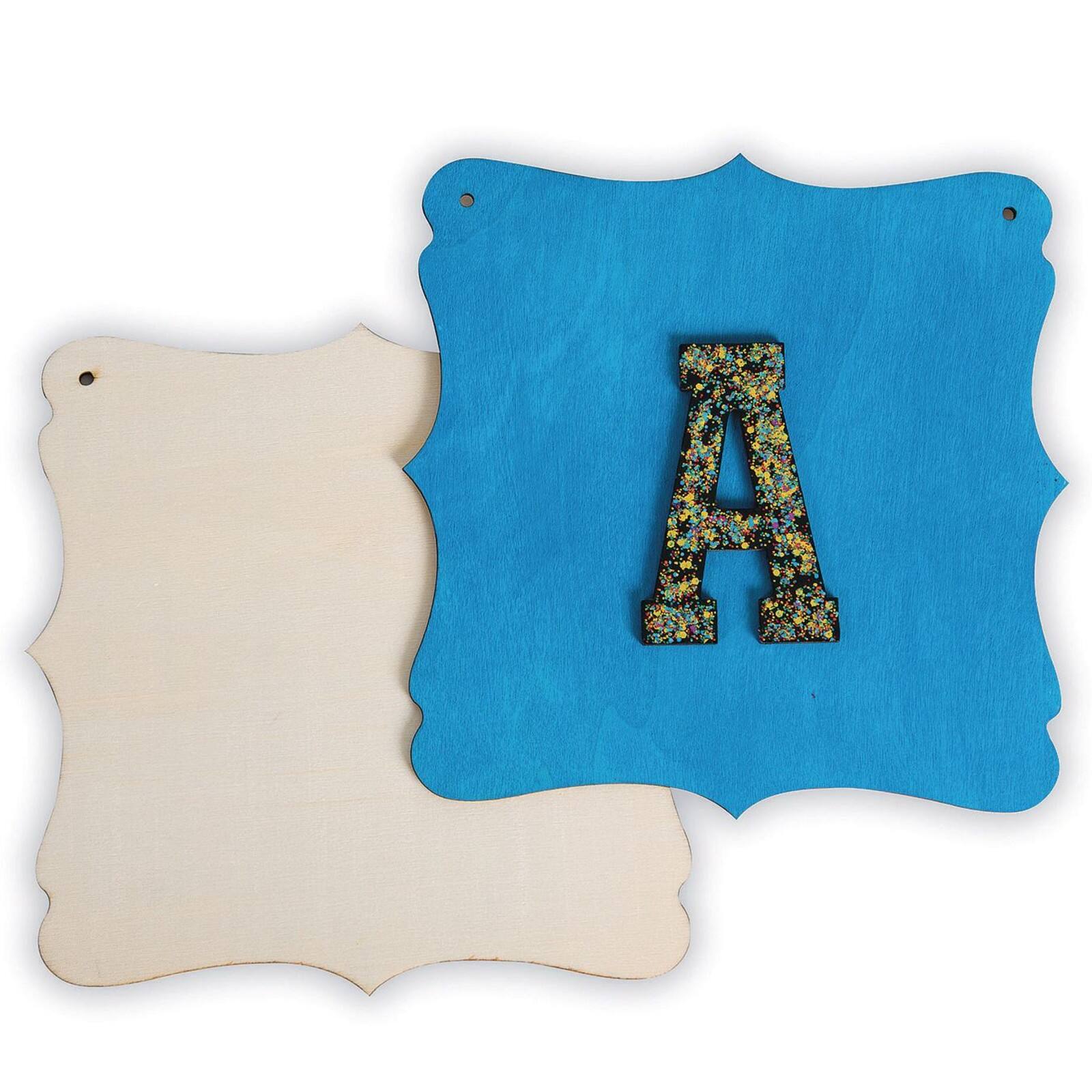 S&#x26;S&#xAE; Worldwide Laser Cut Wood Plaque, 24ct.