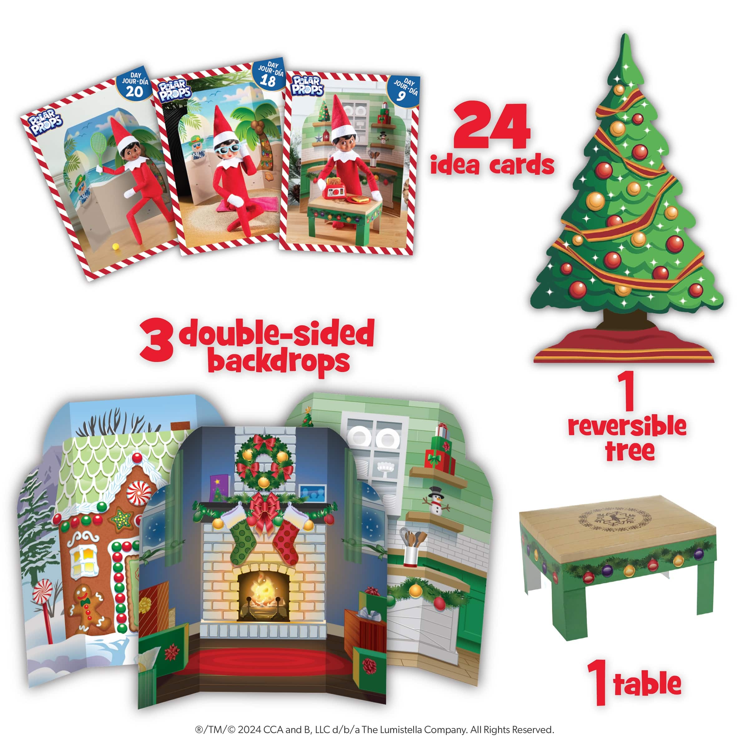 The Elf on the Shelf&#xAE; Polar Props&#x2122; 24-Day Ultimate Elf Ideas Kit