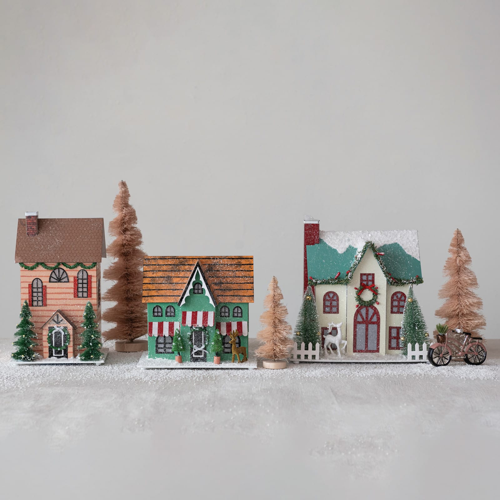 Hello Honey® 10" LED Winter Wonderland Paper House Decoration