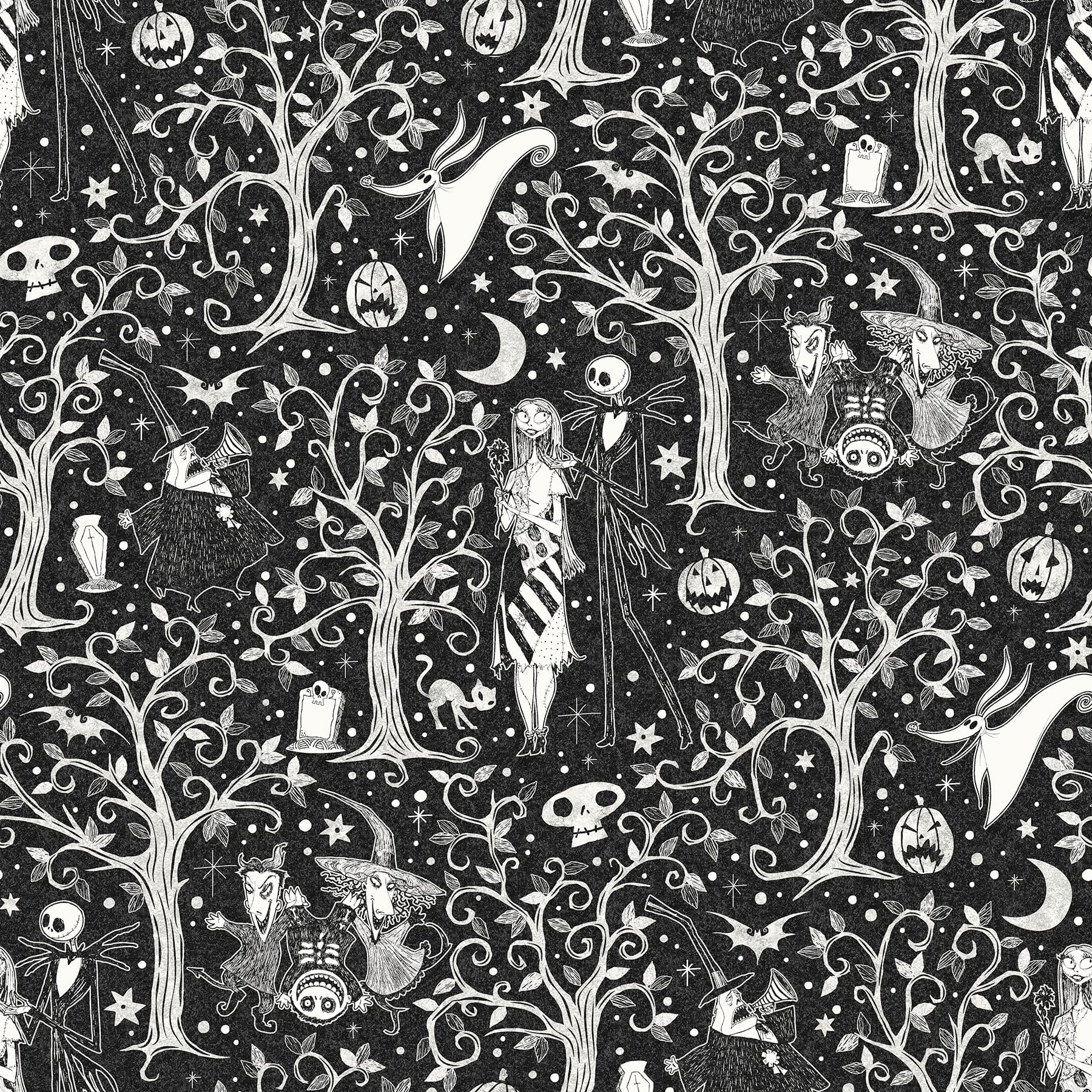 RoomMates Disney® Tim Burton's The Nightmare Before Christmas Forest Peel & Stick Wallpaper