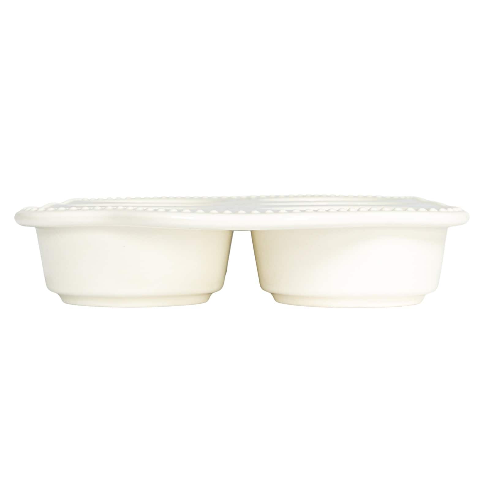 Hello Honey&#xAE; 12&#x22; White Happiness is Cupcakes Stoneware  Pan
