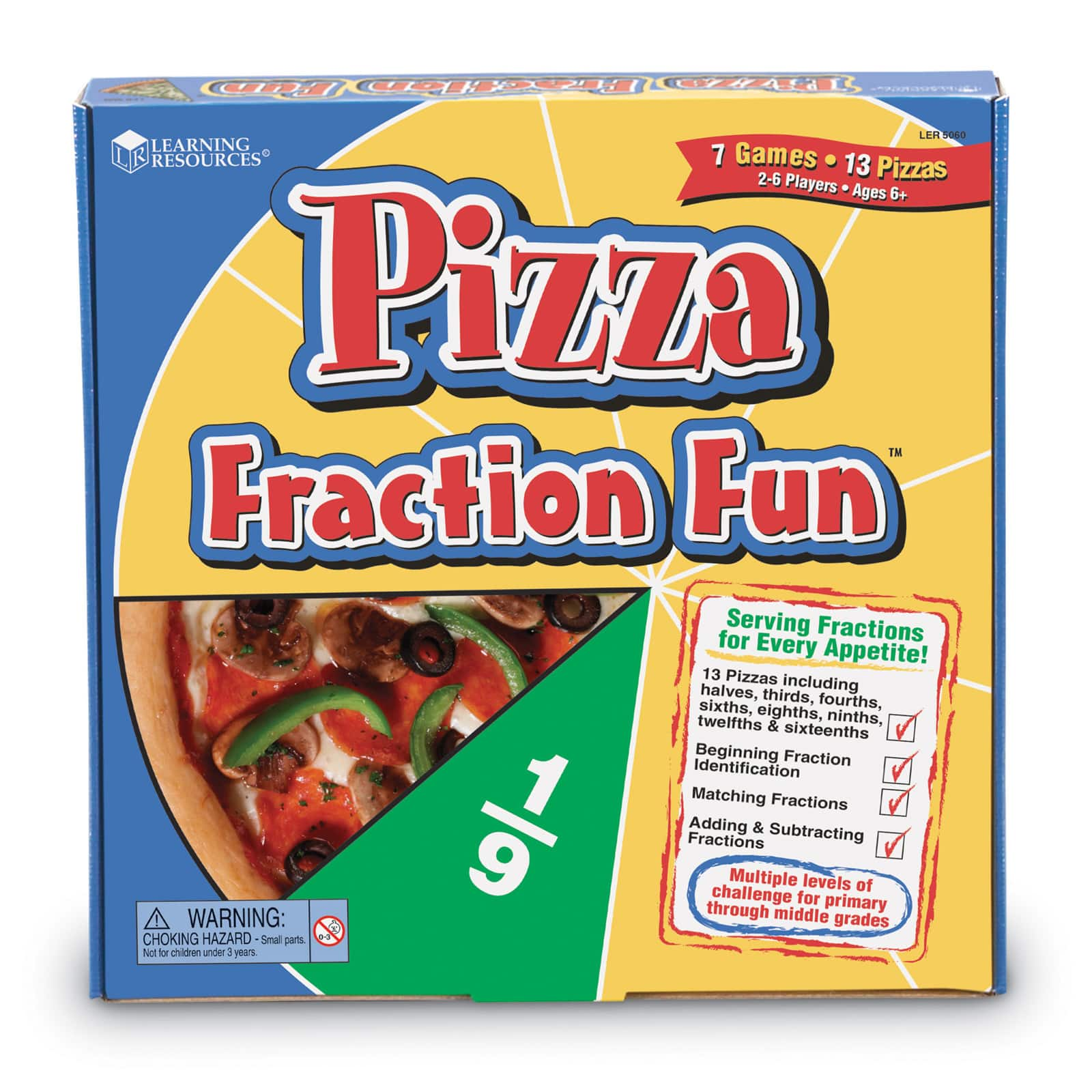 Learning Resources&#xAE; Pizza Fraction Fun&#x2122; Game