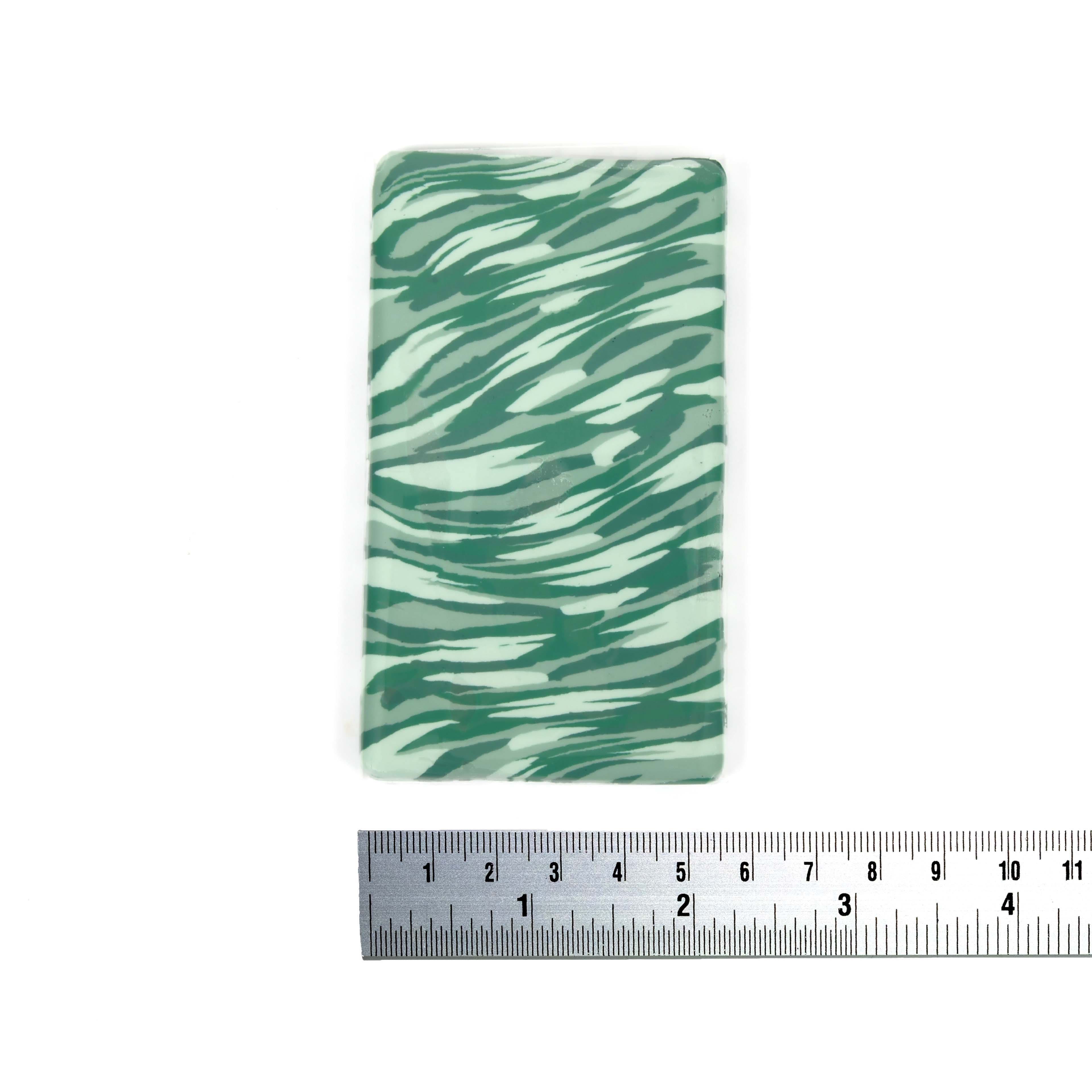 Green Stripes Oven Bake Polymer Clay by Bead Landing&#x2122;