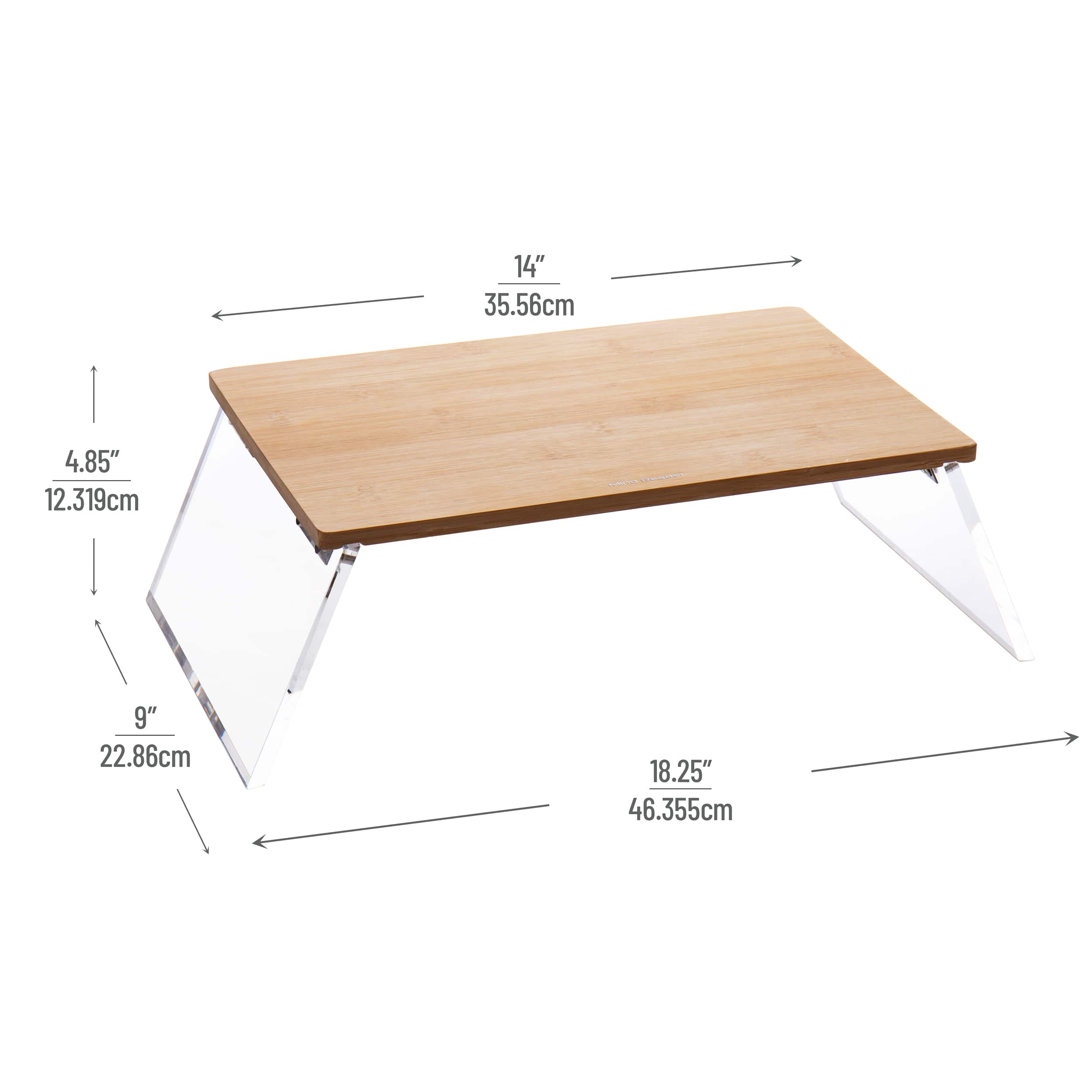 Mind Reader Modern Collection Rayon from Bamboo Foldable Monitor Stand