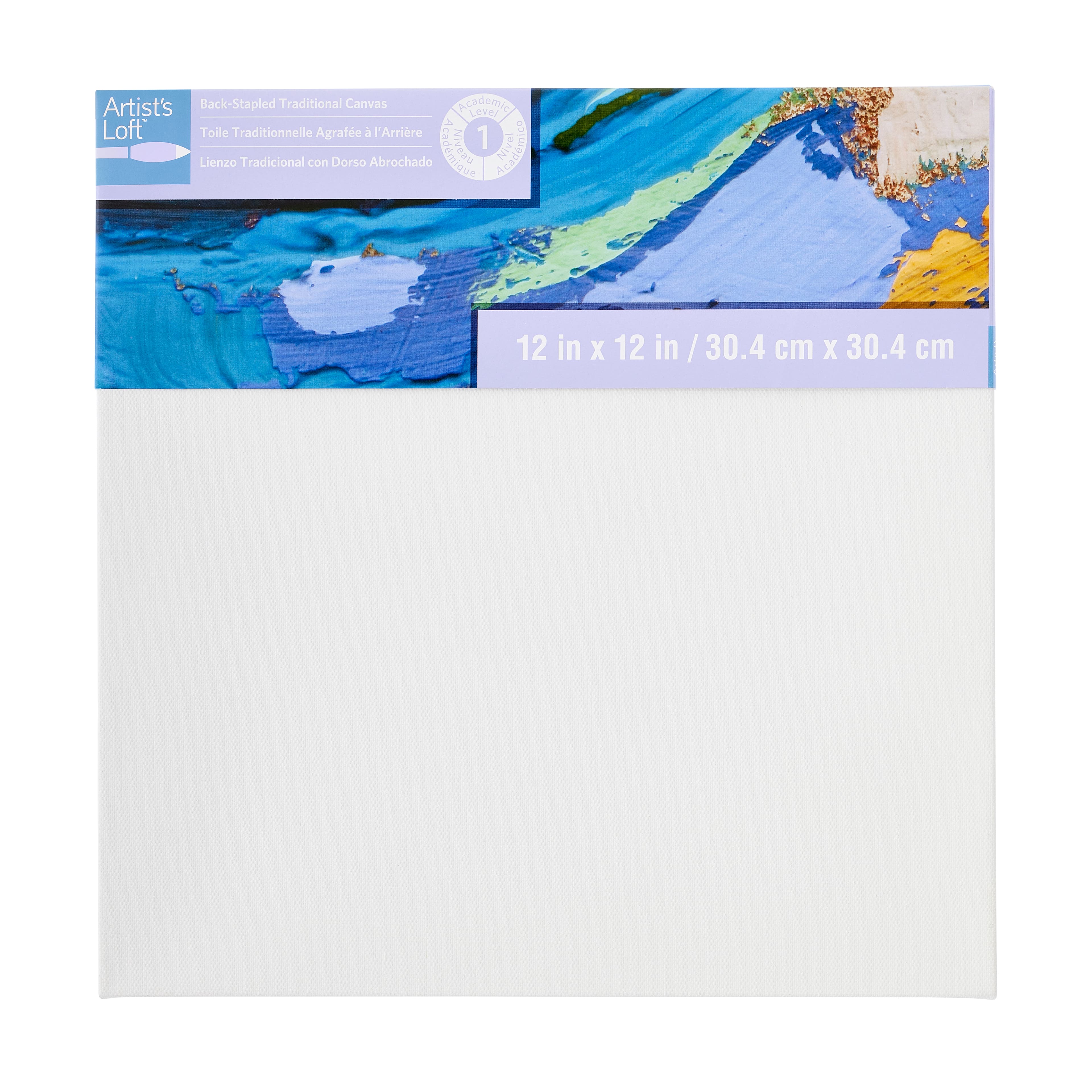 12 Pack: Level 1 Back Stapled Traditional Canvas by Artist's Loft™