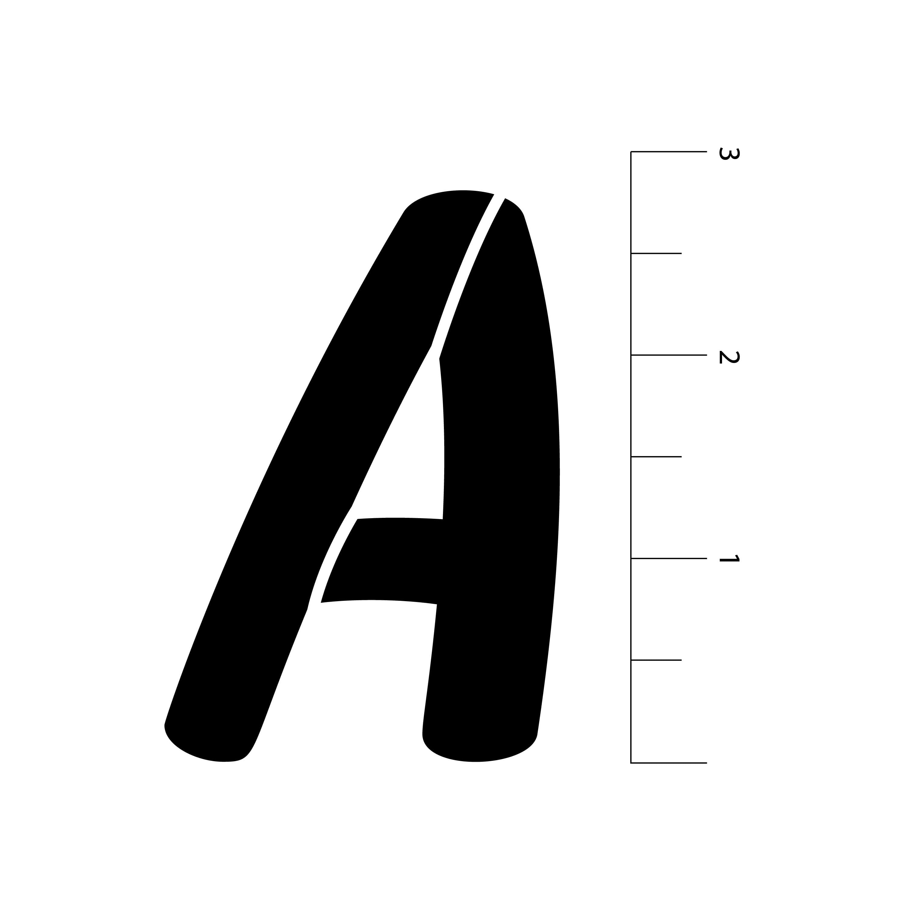 2.7" Italic Sans Serif Alphabet Stencils by Craft Smart®