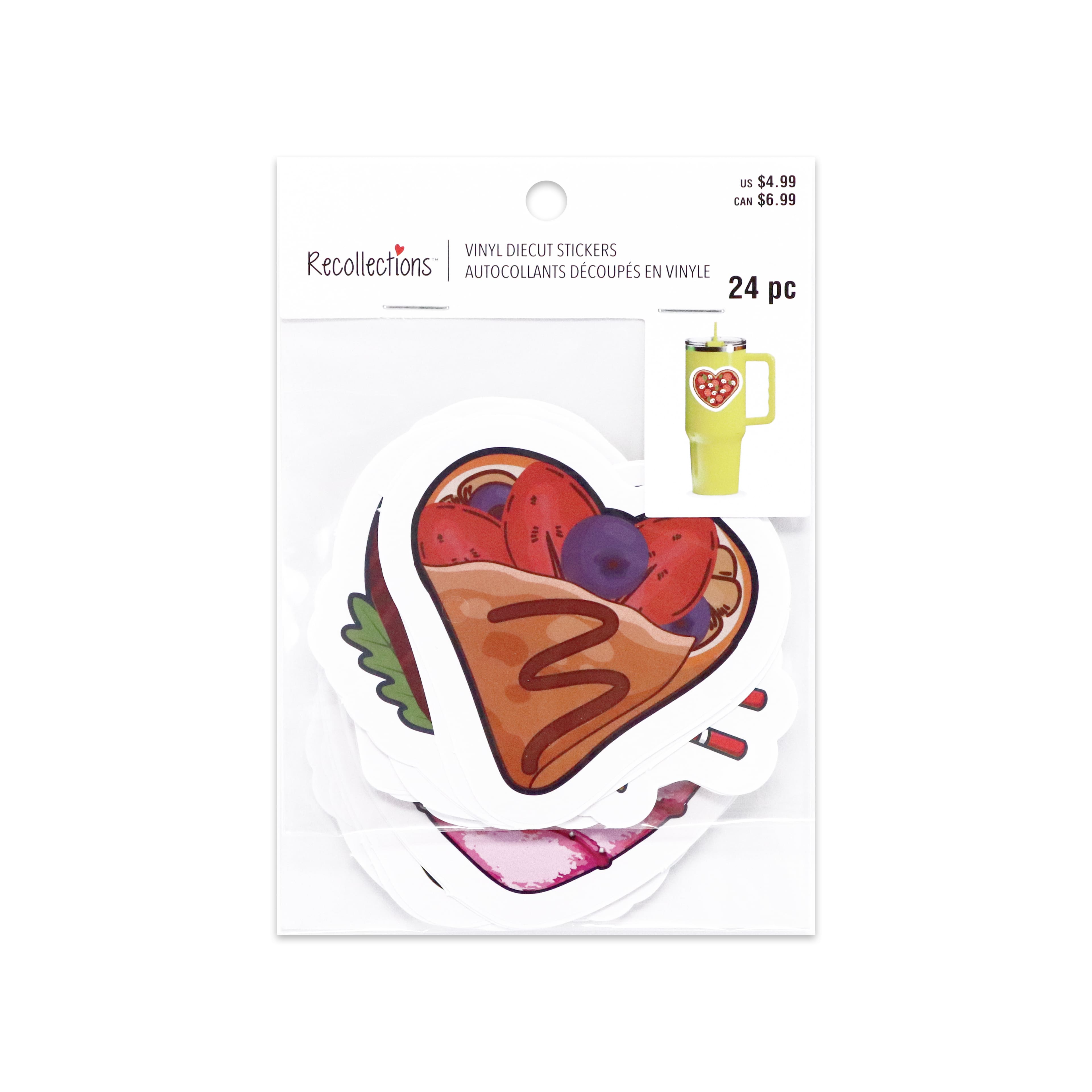 Heart Food Vinyl Die Cut Stickers by Recollections™