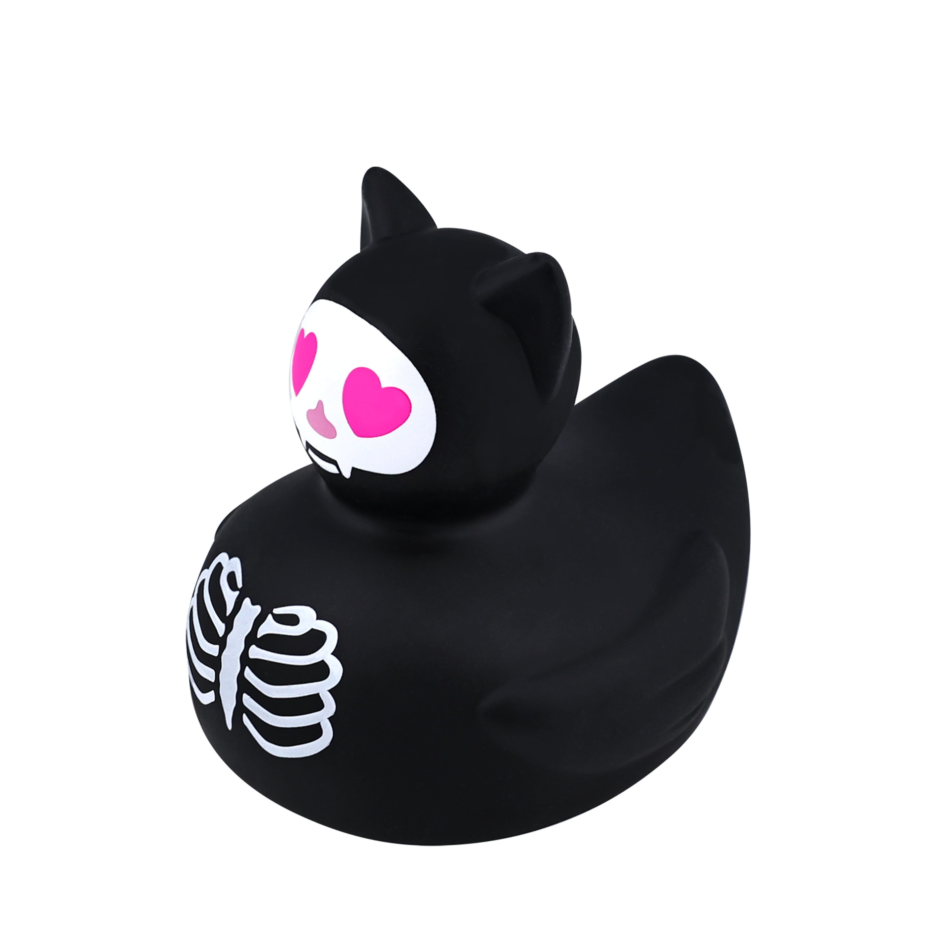 3.5&#x22; Black Skeleton Cat Rubber Duck by Creatology&#x2122;